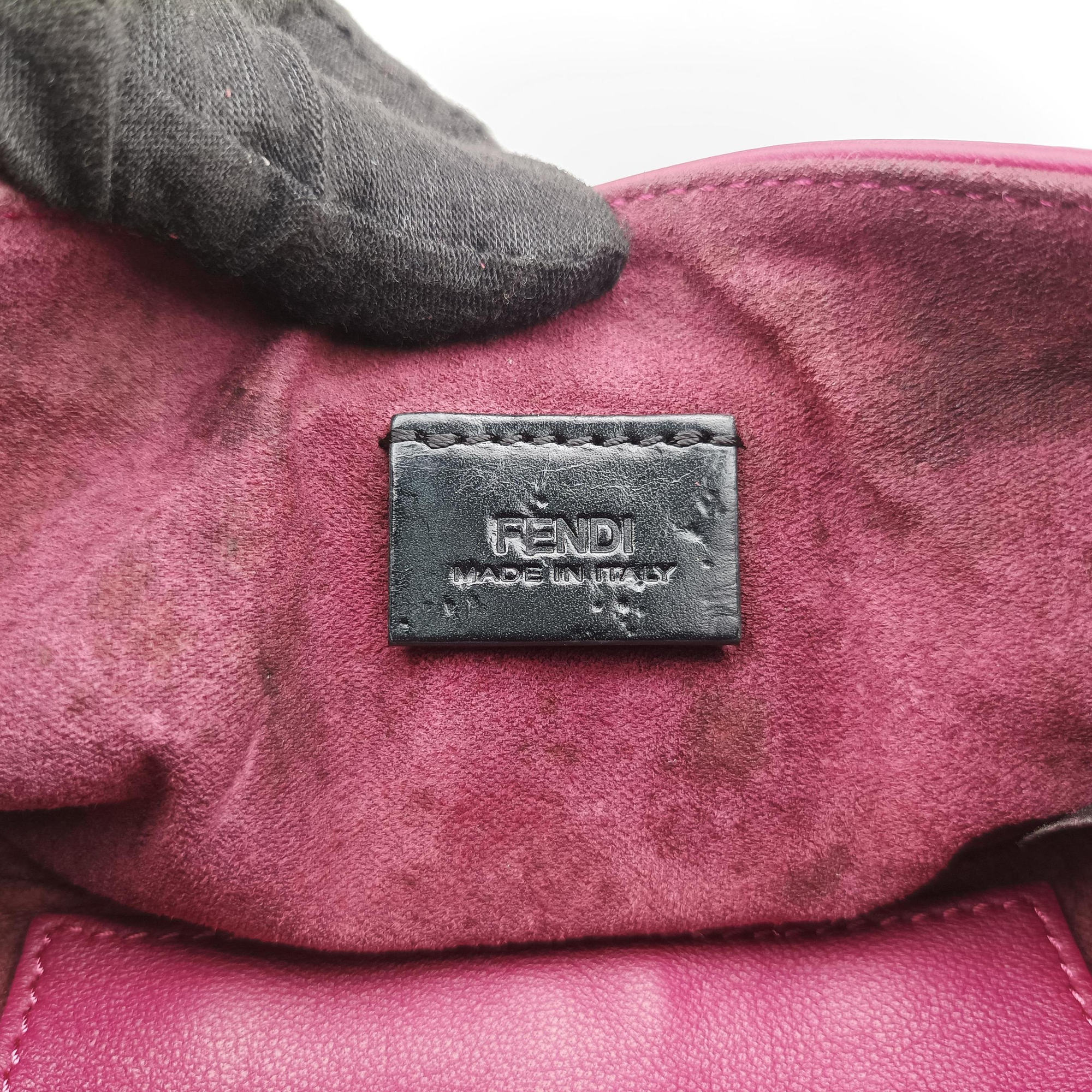 Vintage Fendi Mini Be Baguette Rose Leather 8M0315 shoulderbag | stylenewstar