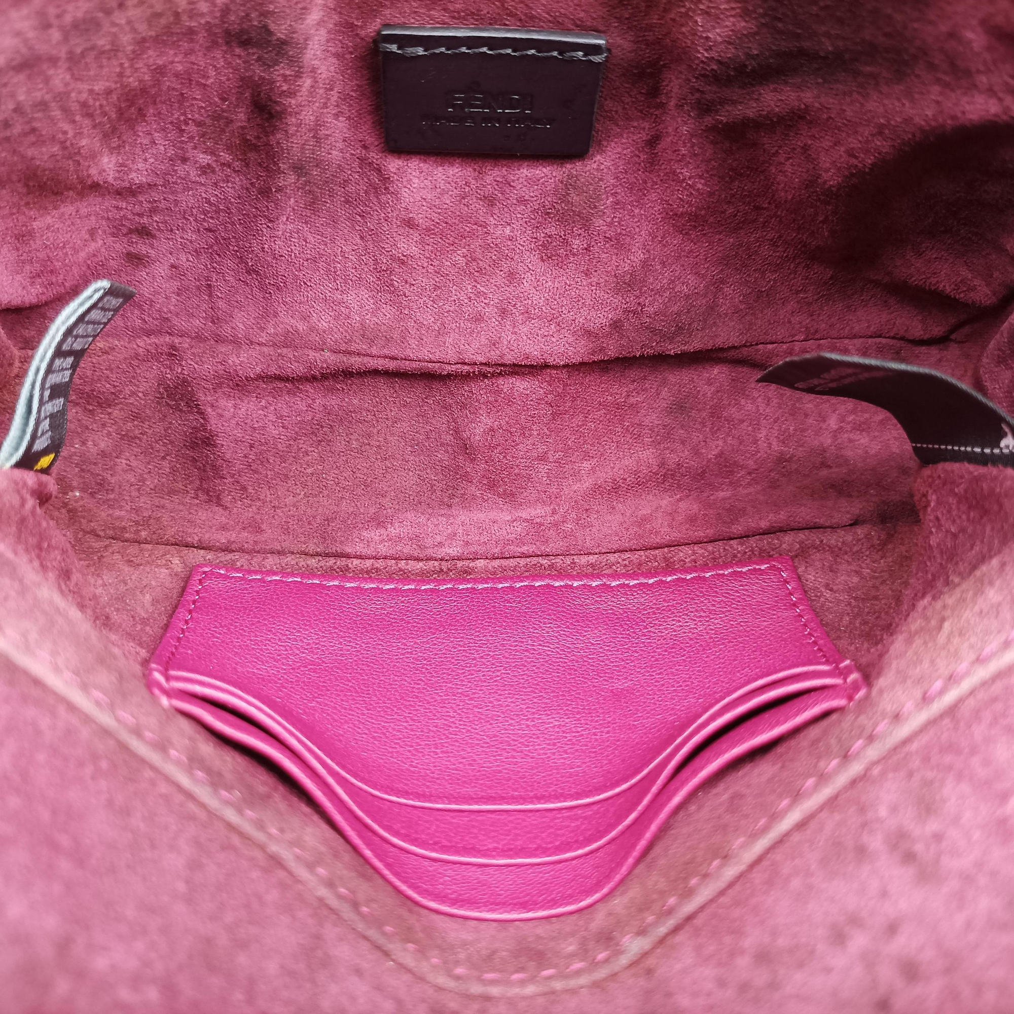 Vintage Fendi Mini Be Baguette Rose Leather 8M0315 shoulderbag | stylenewstar