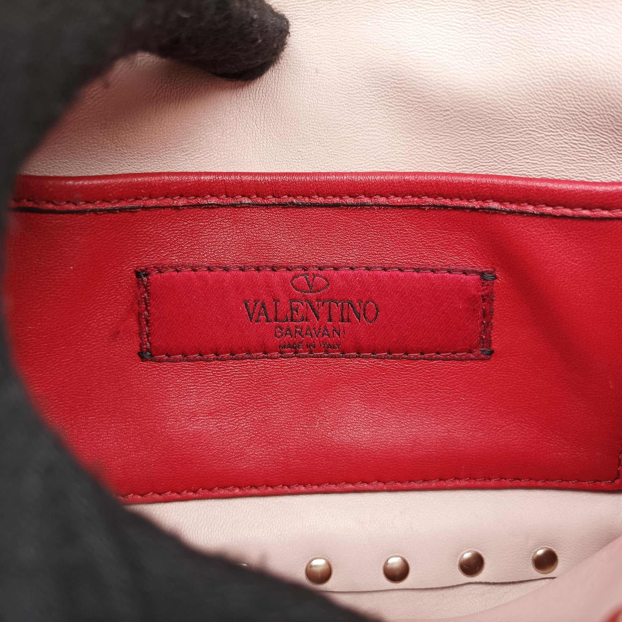 Vintage Valentino Rockstud spikes Pink pvc vinyl  shoulderbag | stylenewstar