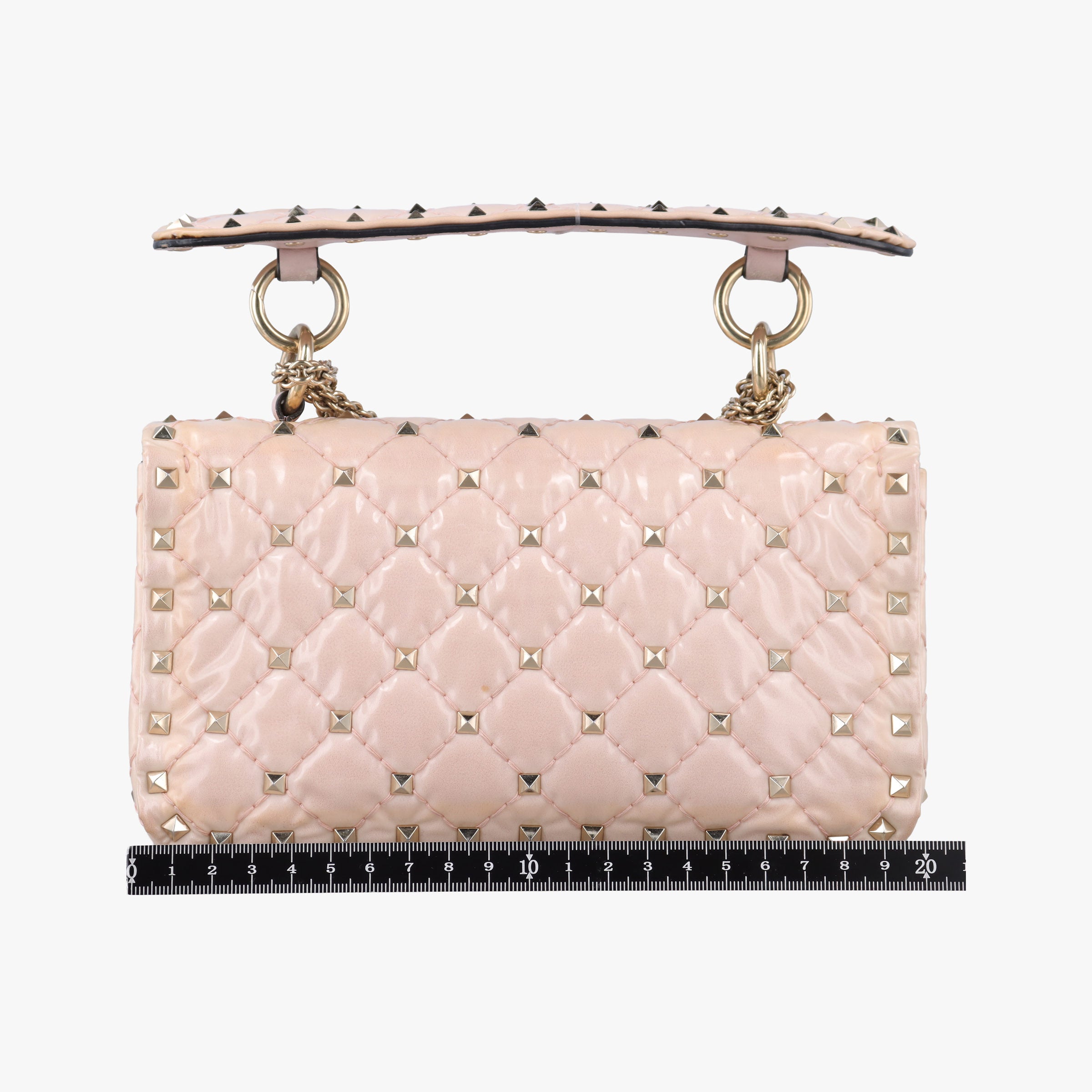 Vintage Valentino Rockstud spikes Pink pvc vinyl  shoulderbag | stylenewstar