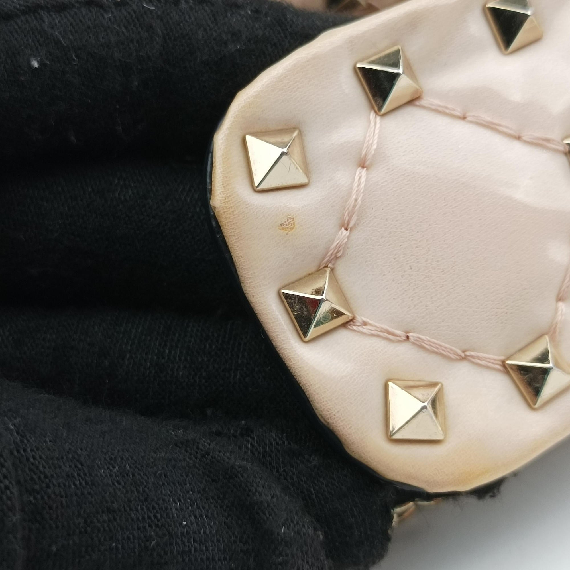 Vintage Valentino Rockstud spikes Pink pvc vinyl  shoulderbag | stylenewstar
