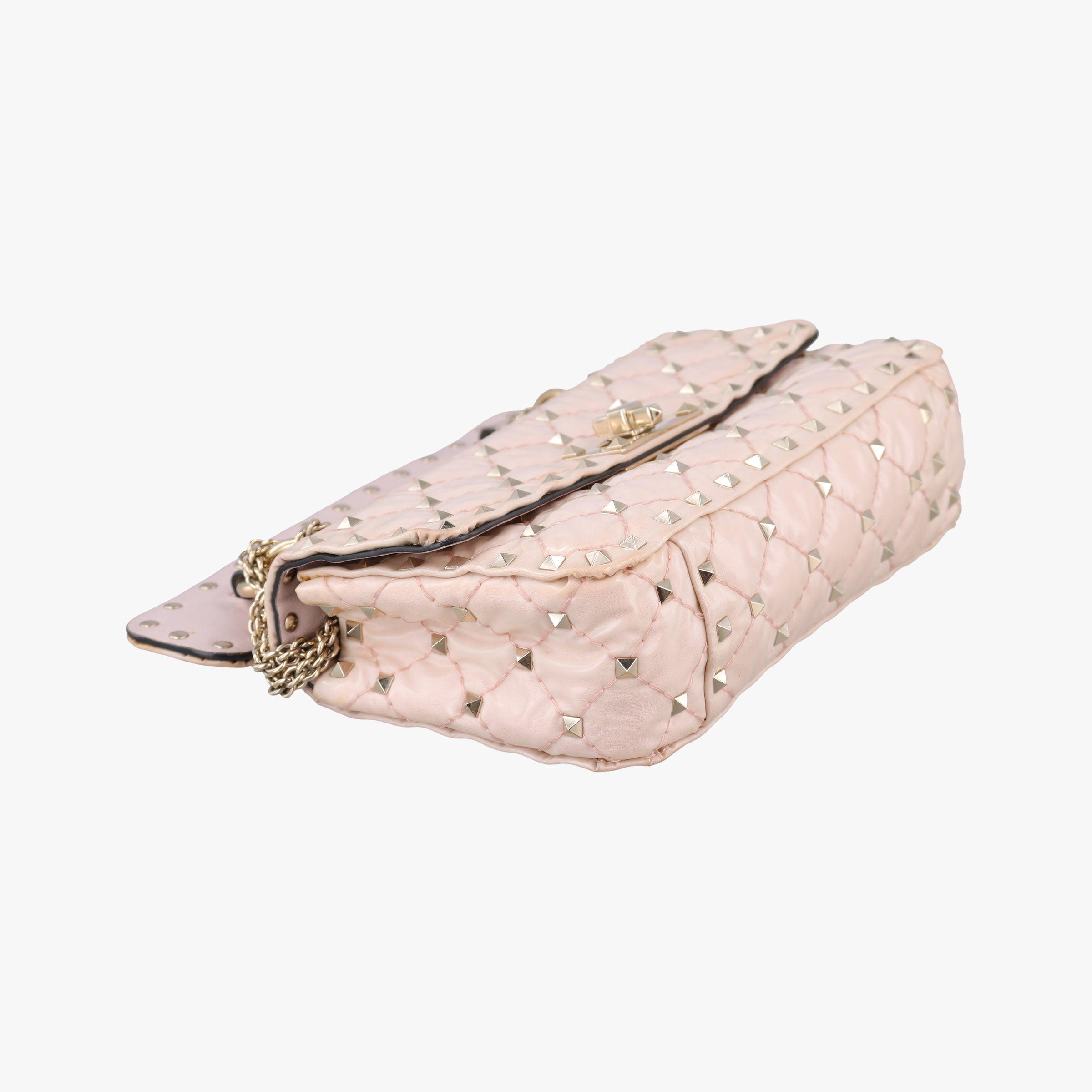 Vintage Valentino Rockstud spikes Pink pvc vinyl  shoulderbag | stylenewstar