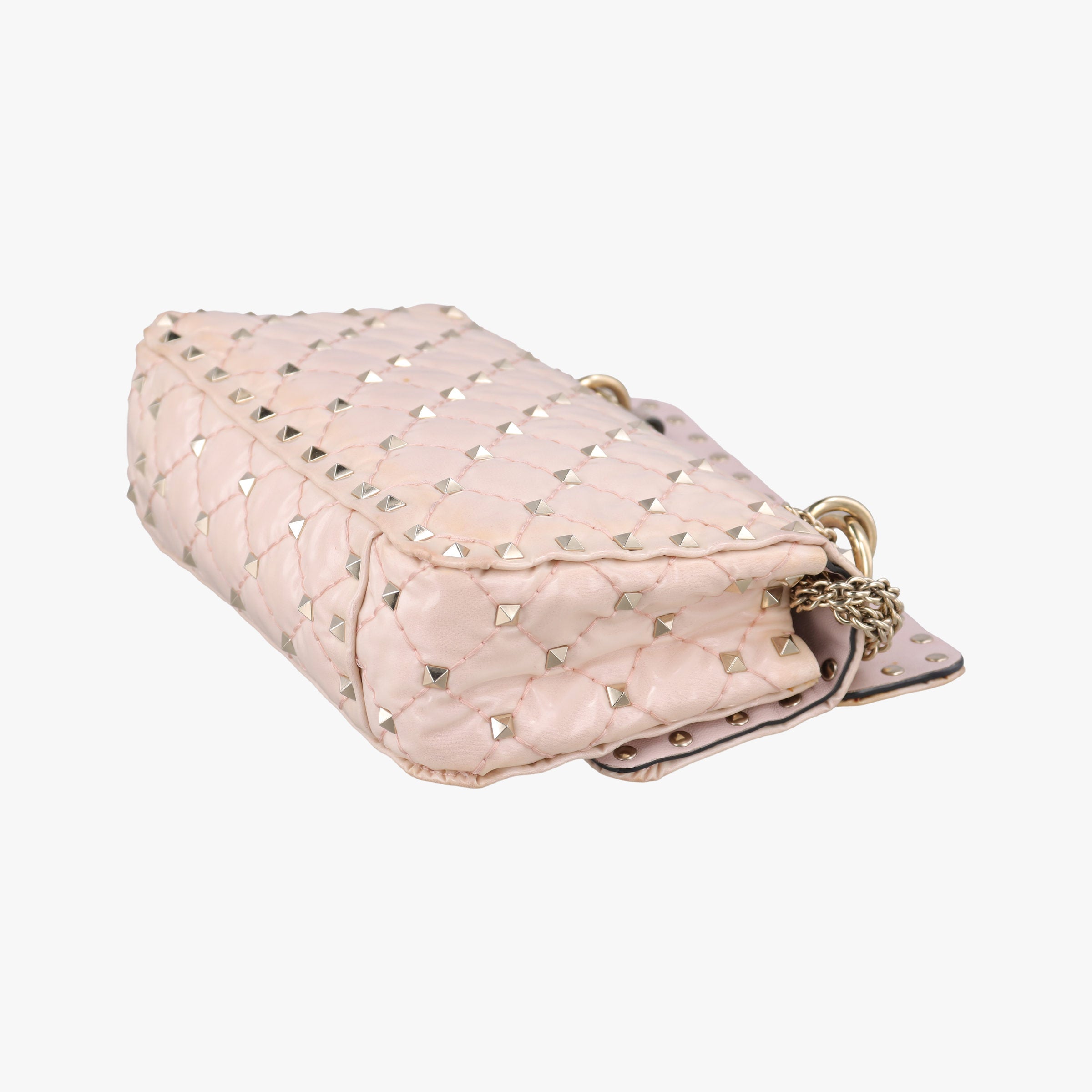 Vintage Valentino Rockstud spikes Pink pvc vinyl  shoulderbag | stylenewstar