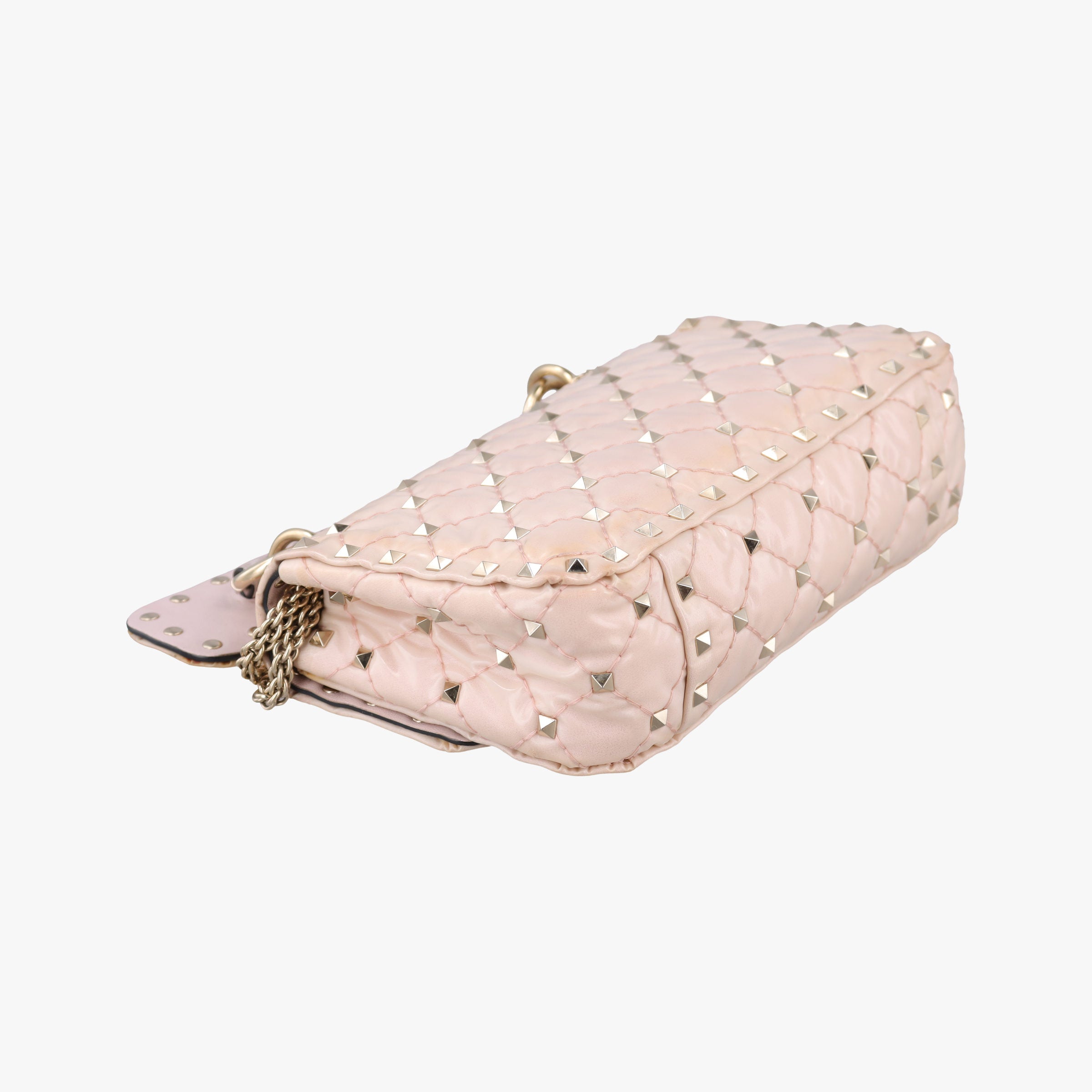 Vintage Valentino Rockstud spikes Pink pvc vinyl  shoulderbag | stylenewstar