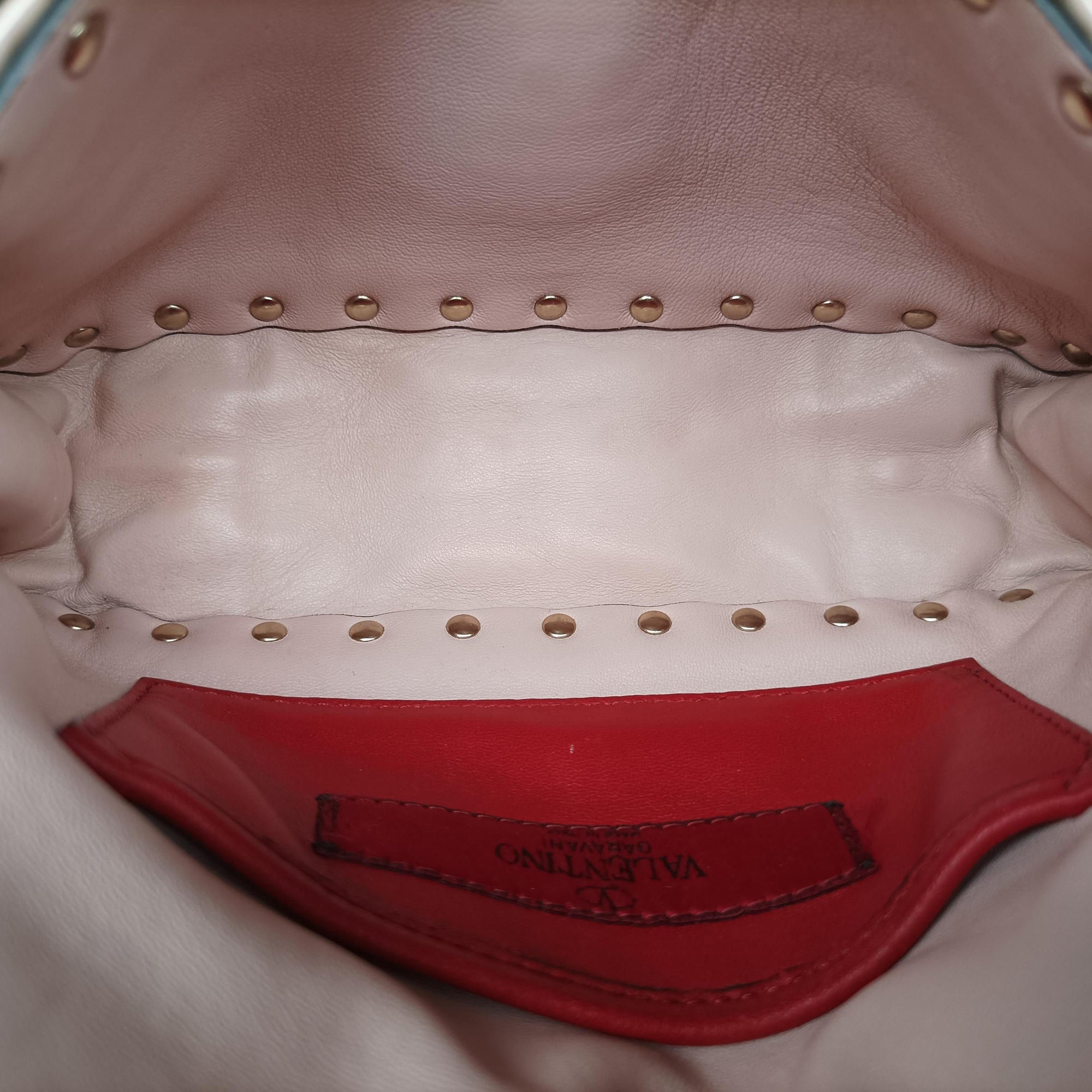 Vintage Valentino Rockstud spikes Pink pvc vinyl  shoulderbag | stylenewstar