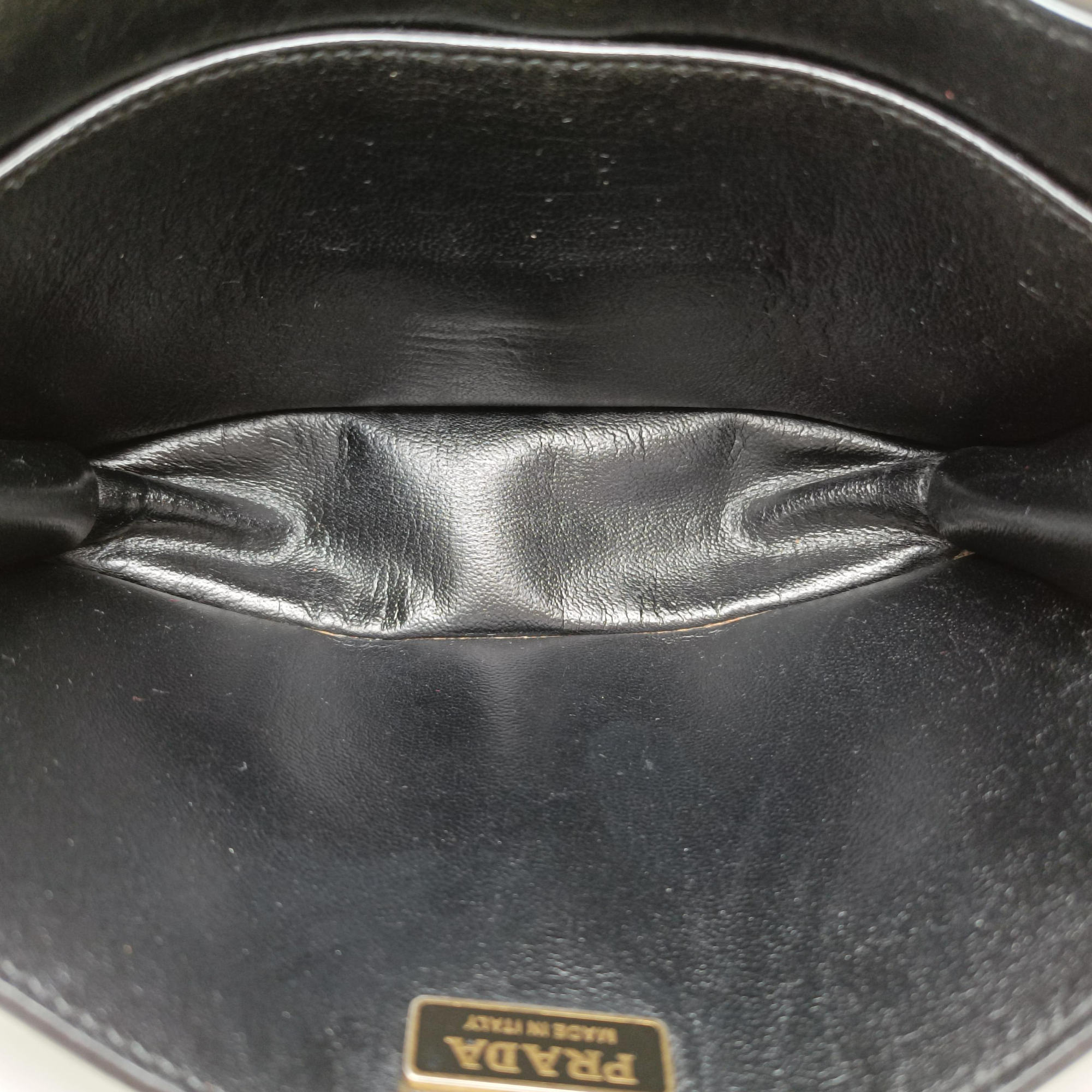 Pre-owned Prada Cahier tassen Leder Multicolour Leather×Denim 1BD045 shoulderbag | stylenewstar
