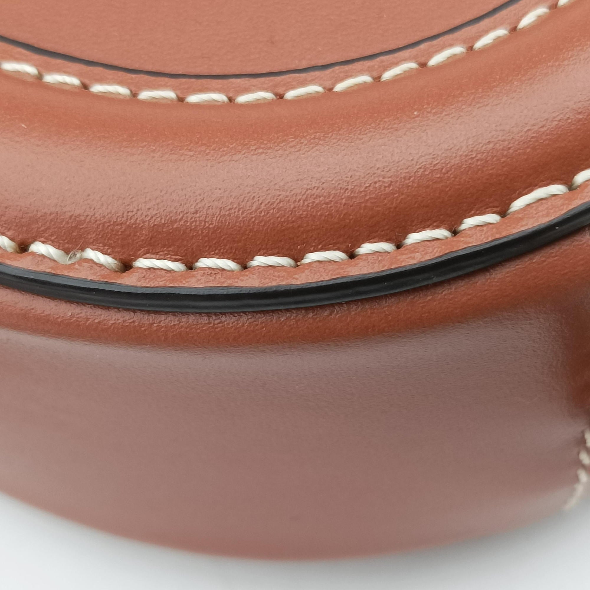 Vintage Celine Oval Purse Cuir Triomphe Brown Leather  shoulderbag | stylenewstar