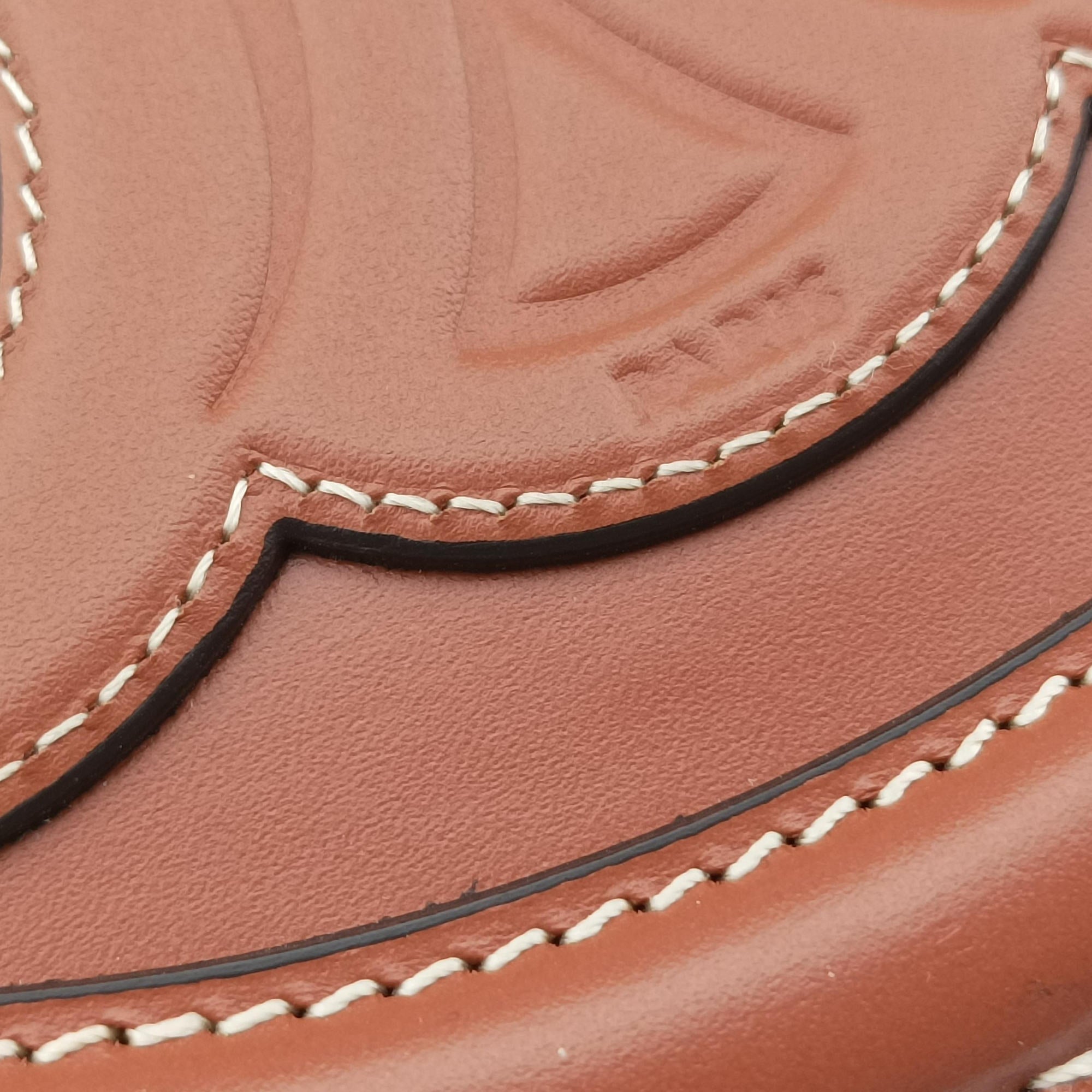 Vintage Celine Oval Purse Cuir Triomphe Brown Leather  shoulderbag | stylenewstar