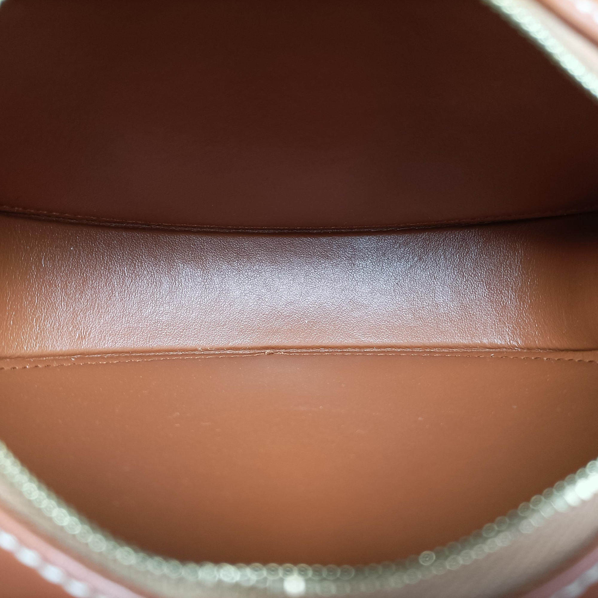 Vintage Celine Oval Purse Cuir Triomphe Brown Leather  shoulderbag | stylenewstar