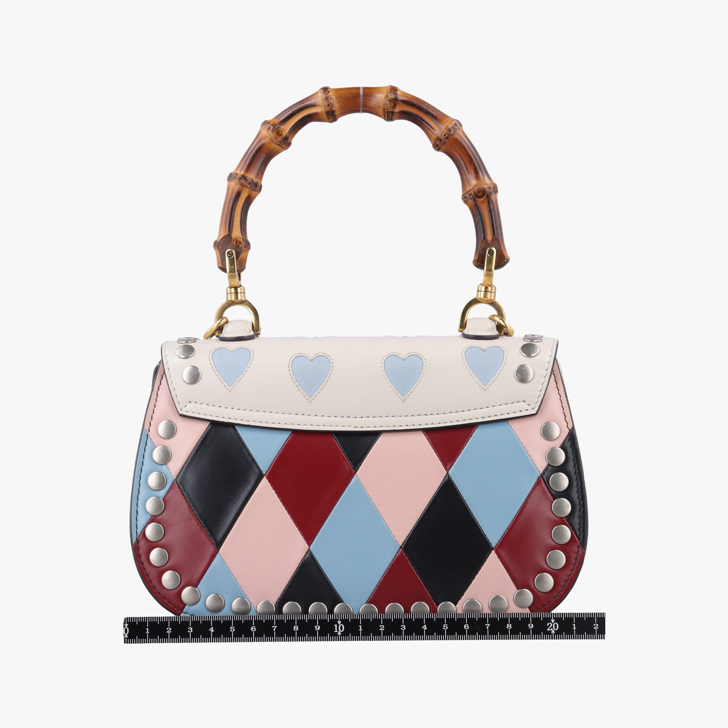 Pre-owned Gucci New Bamboo Multicolor Leather 675797 shoulderbag | stylenewstar