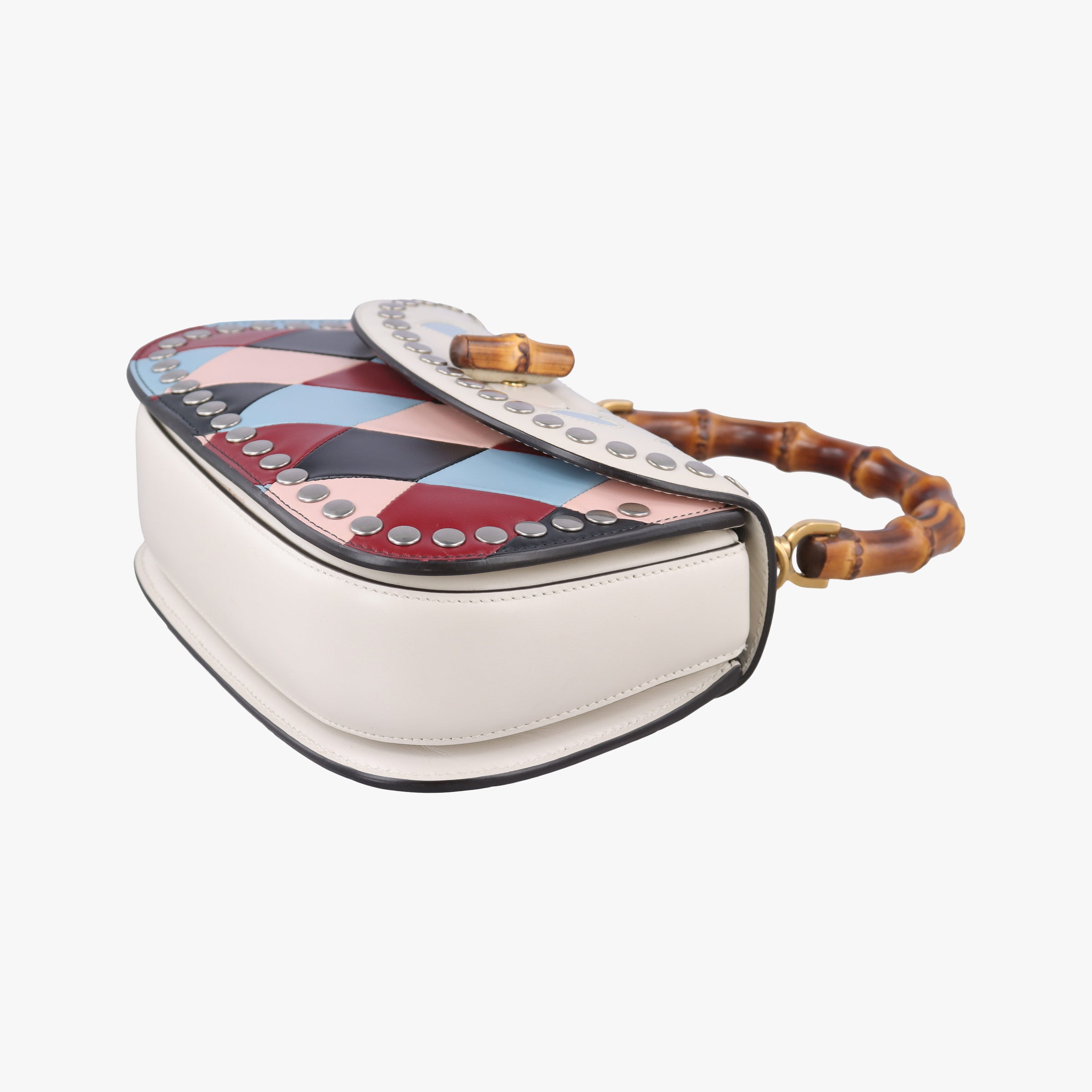 Pre-owned Gucci New Bamboo Multicolor Leather 675797 shoulderbag | stylenewstar