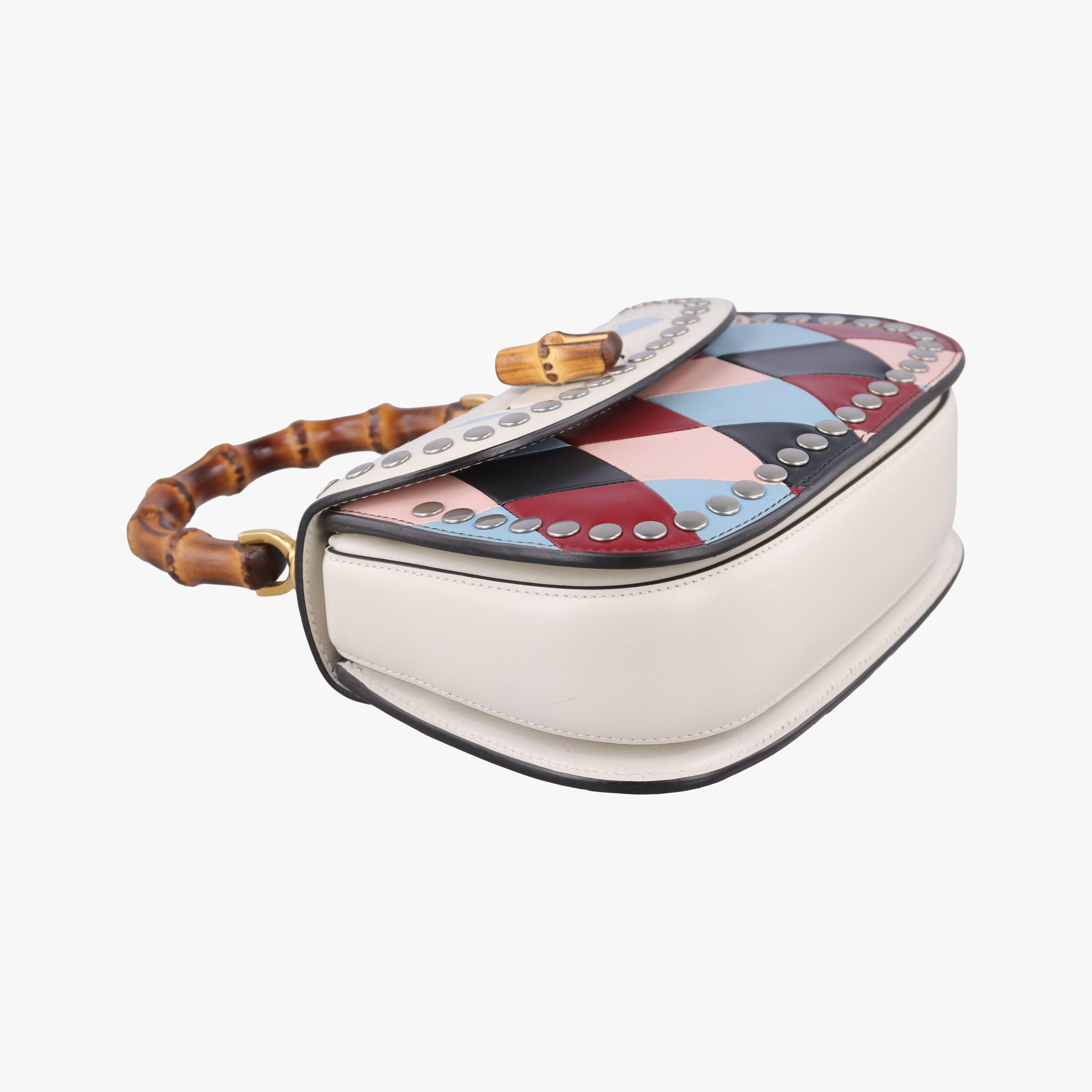 Pre-owned Gucci New Bamboo Multicolor Leather 675797 shoulderbag | stylenewstar