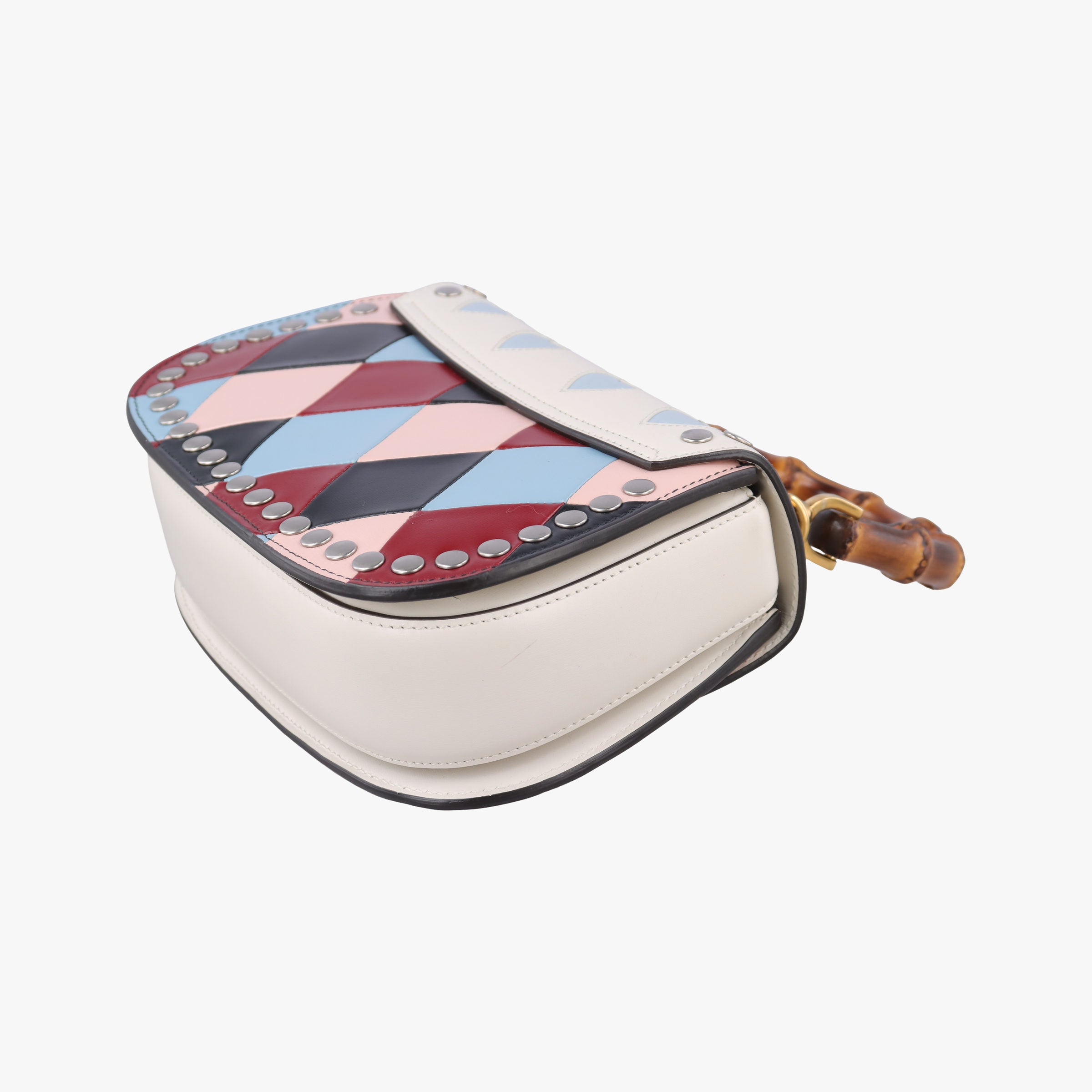 Pre-owned Gucci New Bamboo Multicolor Leather 675797 shoulderbag | stylenewstar