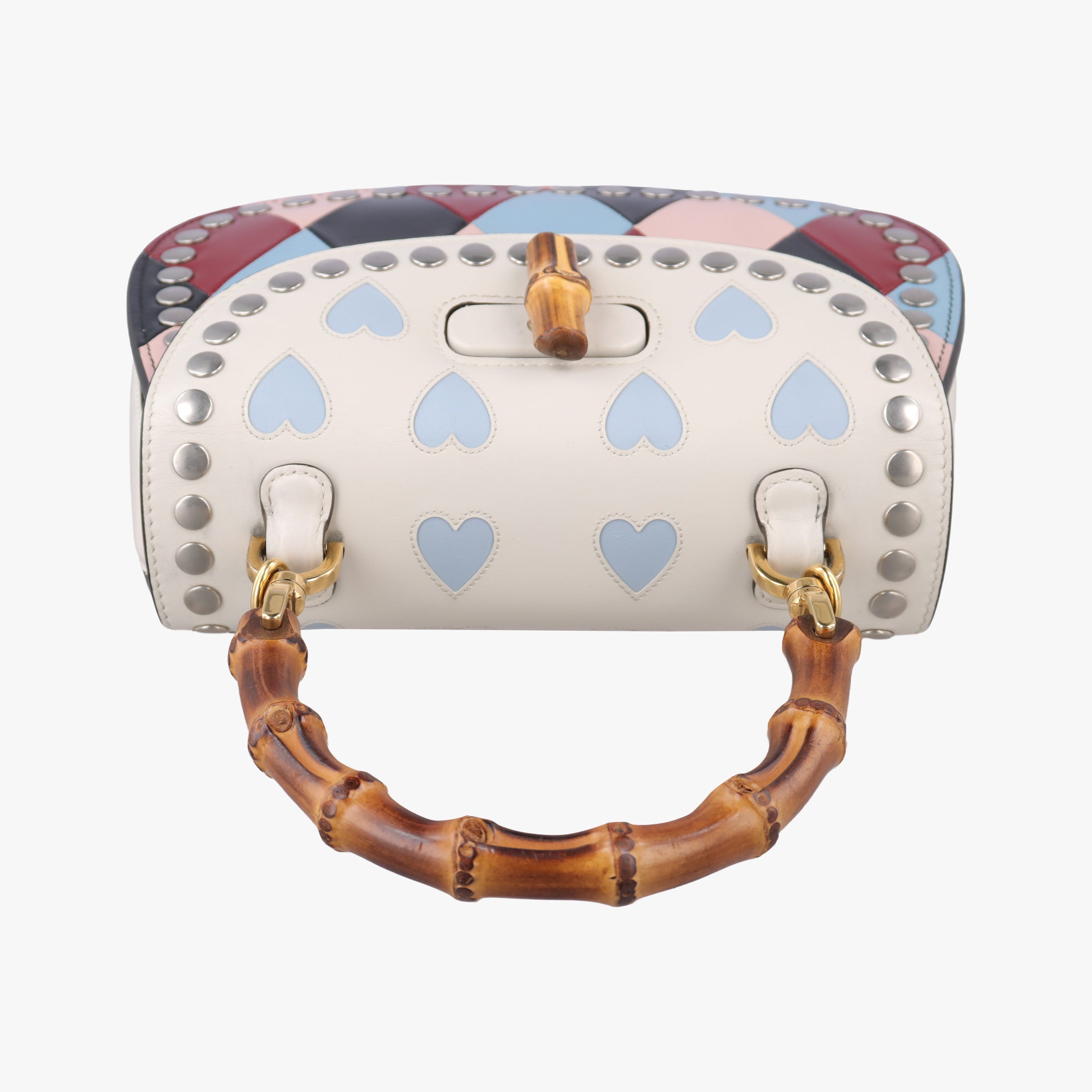 Pre-owned Gucci New Bamboo Multicolor Leather 675797 shoulderbag | stylenewstar