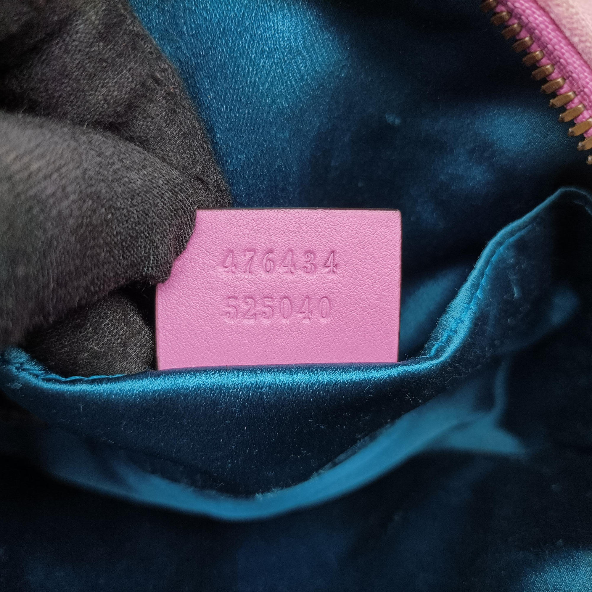 Pre-owned Gucci GG Marmont Pink velour 476434 bum bag/waist bag | stylenewstar