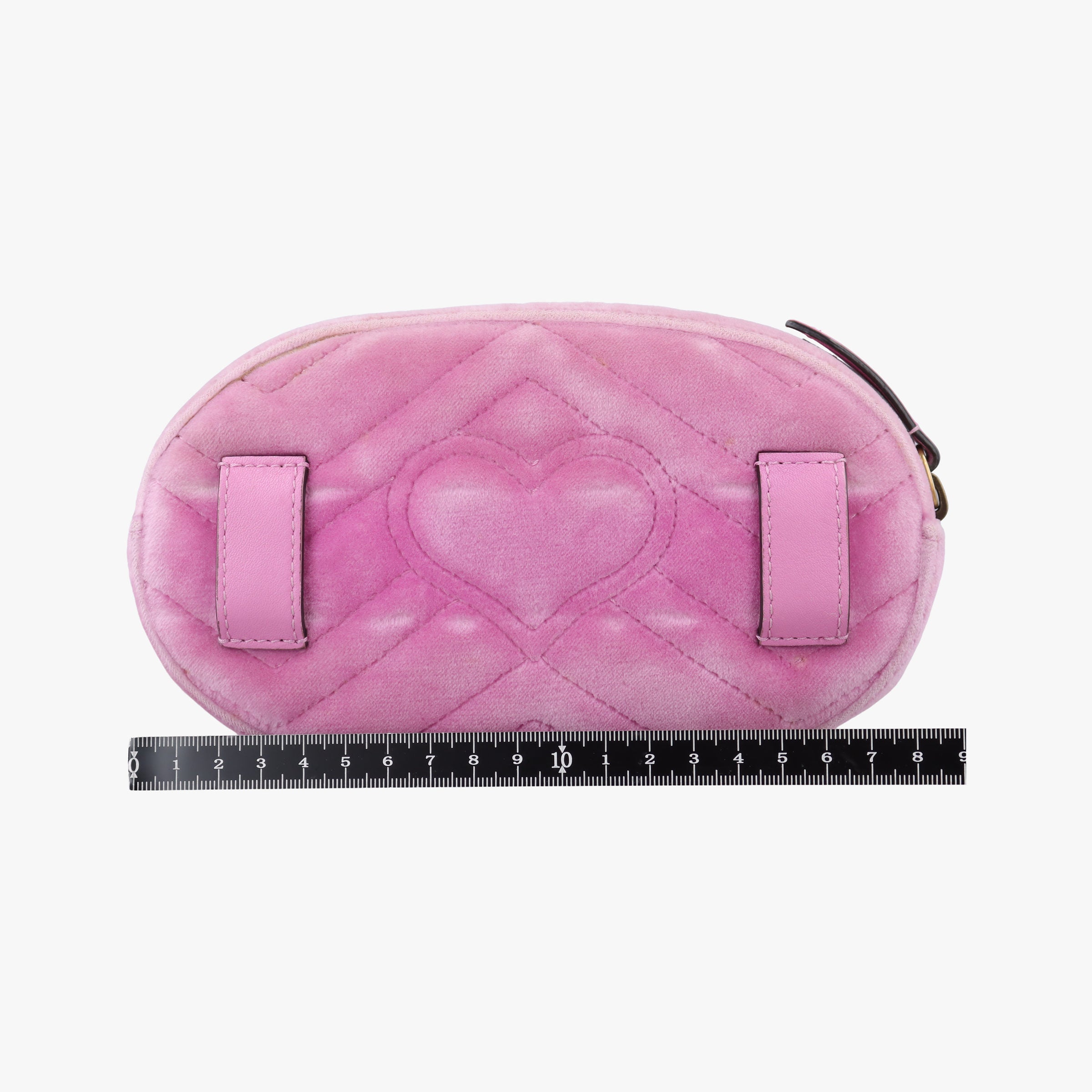 Pre-owned Gucci GG Marmont Pink velour 476434 bum bag/waist bag | stylenewstar