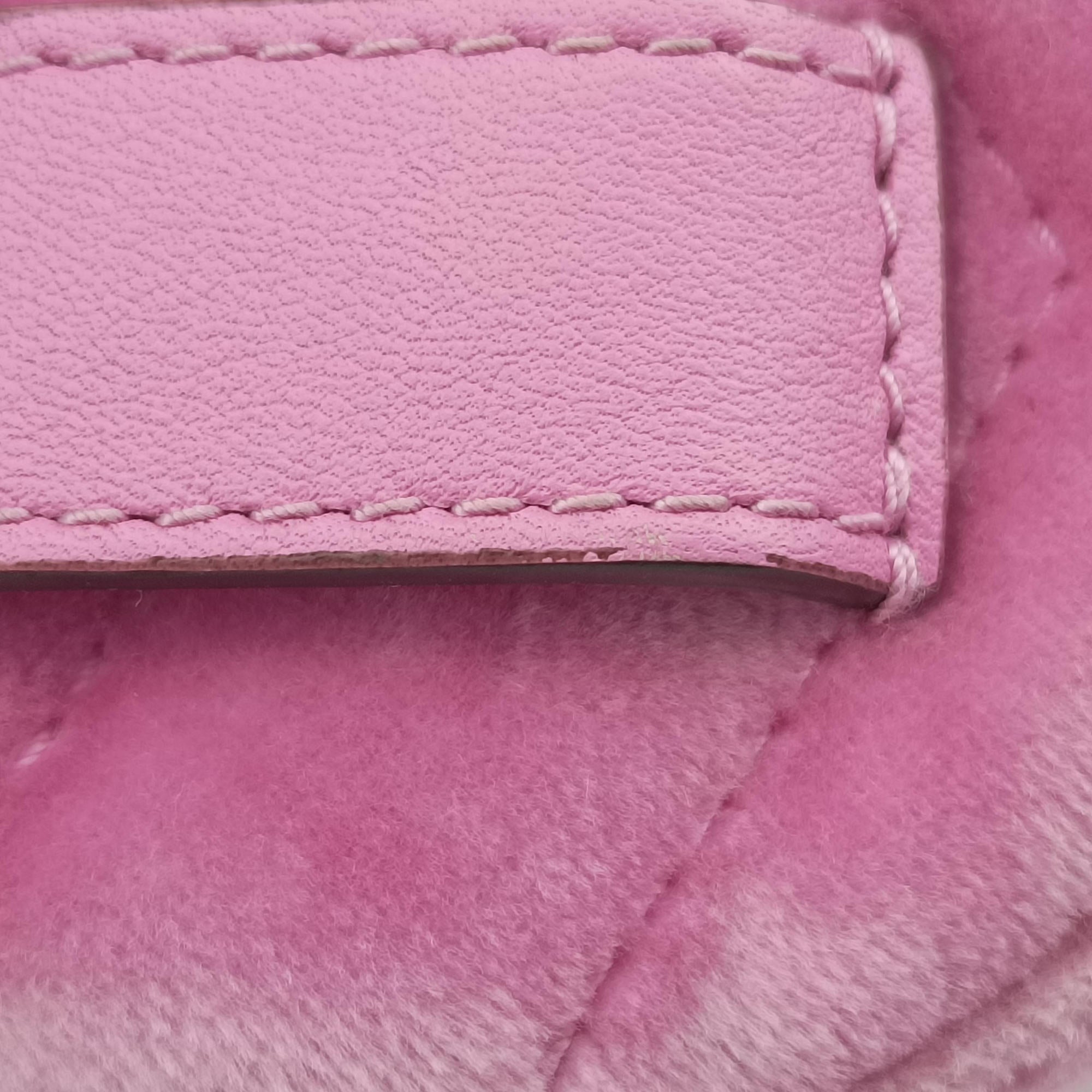 Pre-owned Gucci GG Marmont Pink velour 476434 bum bag/waist bag | stylenewstar