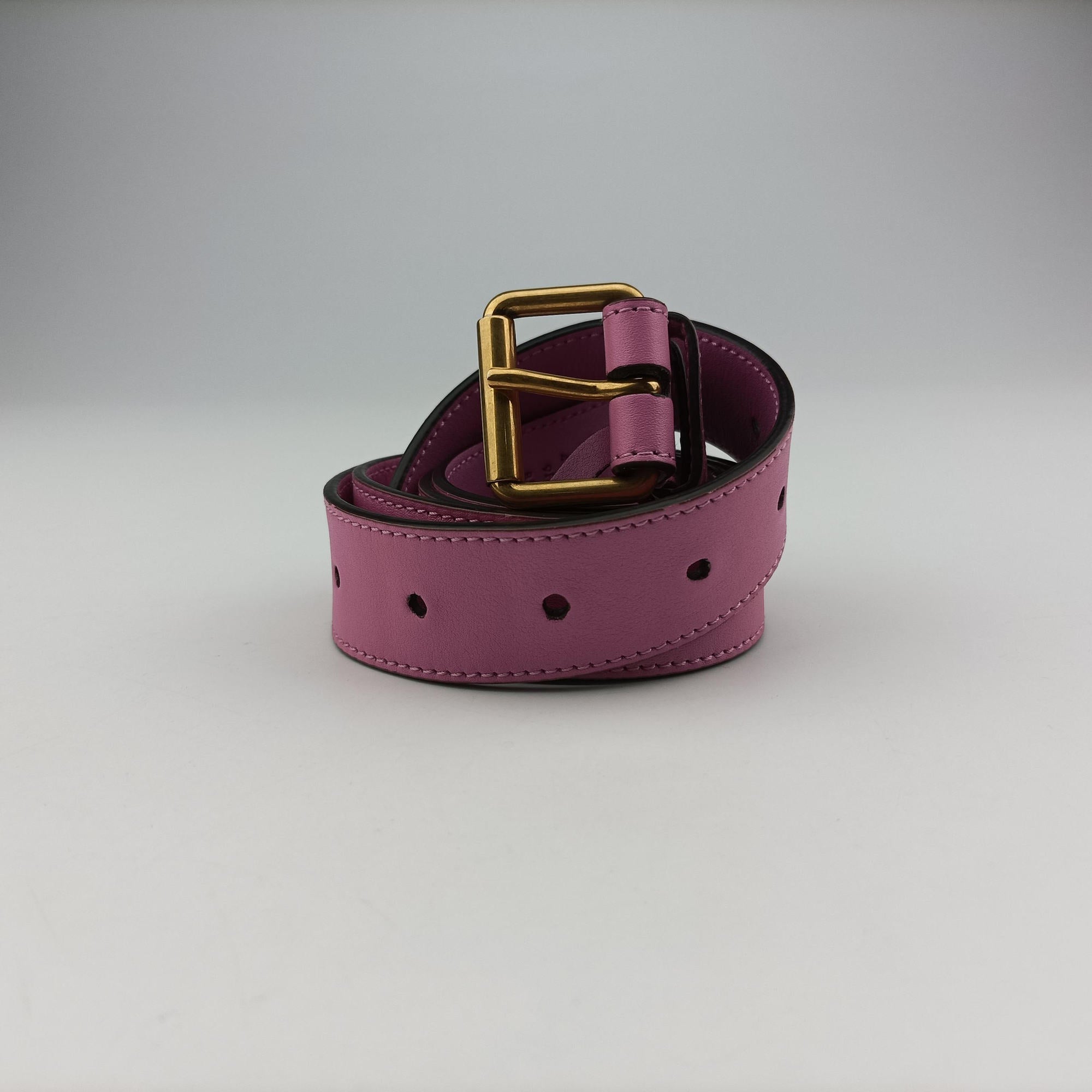 Pre-owned Gucci GG Marmont Pink velour 476434 bum bag/waist bag | stylenewstar