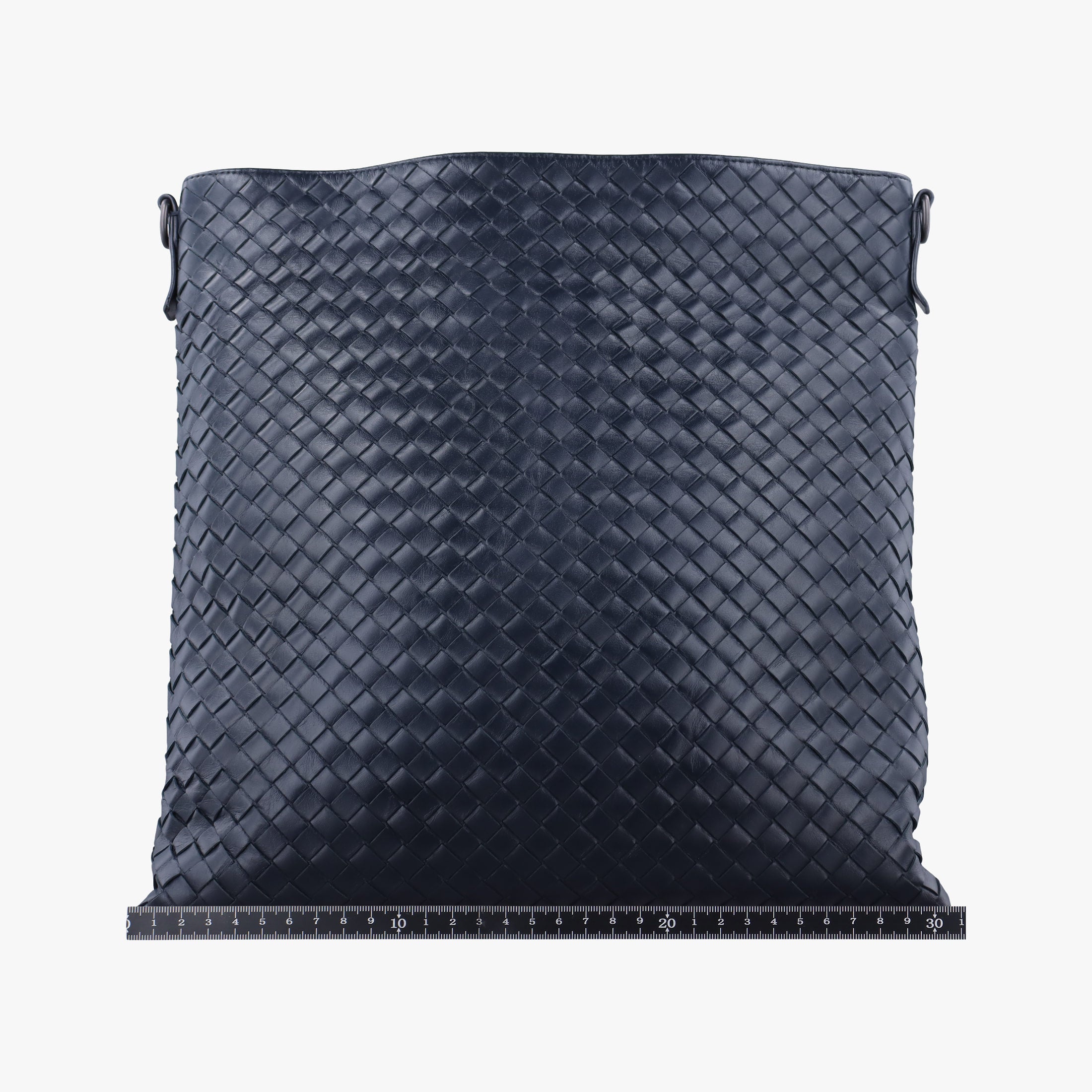 Pre-owned Bottega Veneta Intrecciato Navy lambskin  shoulderbag | stylenewstar