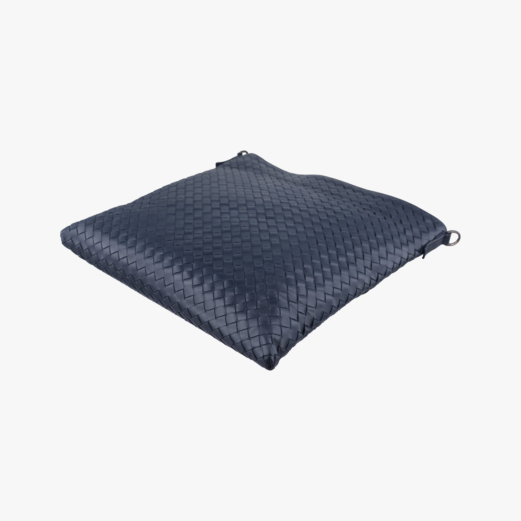 Pre-owned Bottega Veneta Intrecciato Navy lambskin  shoulderbag | stylenewstar