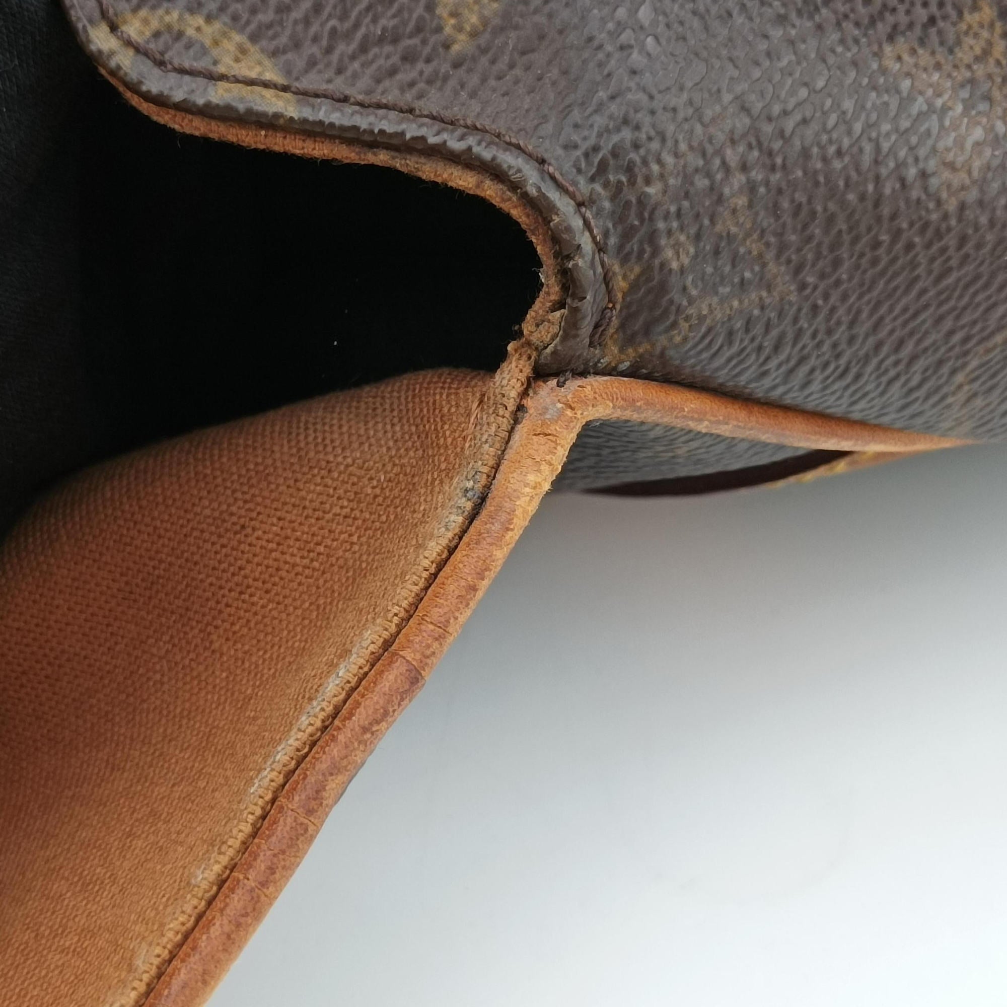 Pre-owned Louis Vuitton Abbesses Messenger Brown Monogram Coated Canvas  × Leather M45257 shoulderbag | stylenewstar