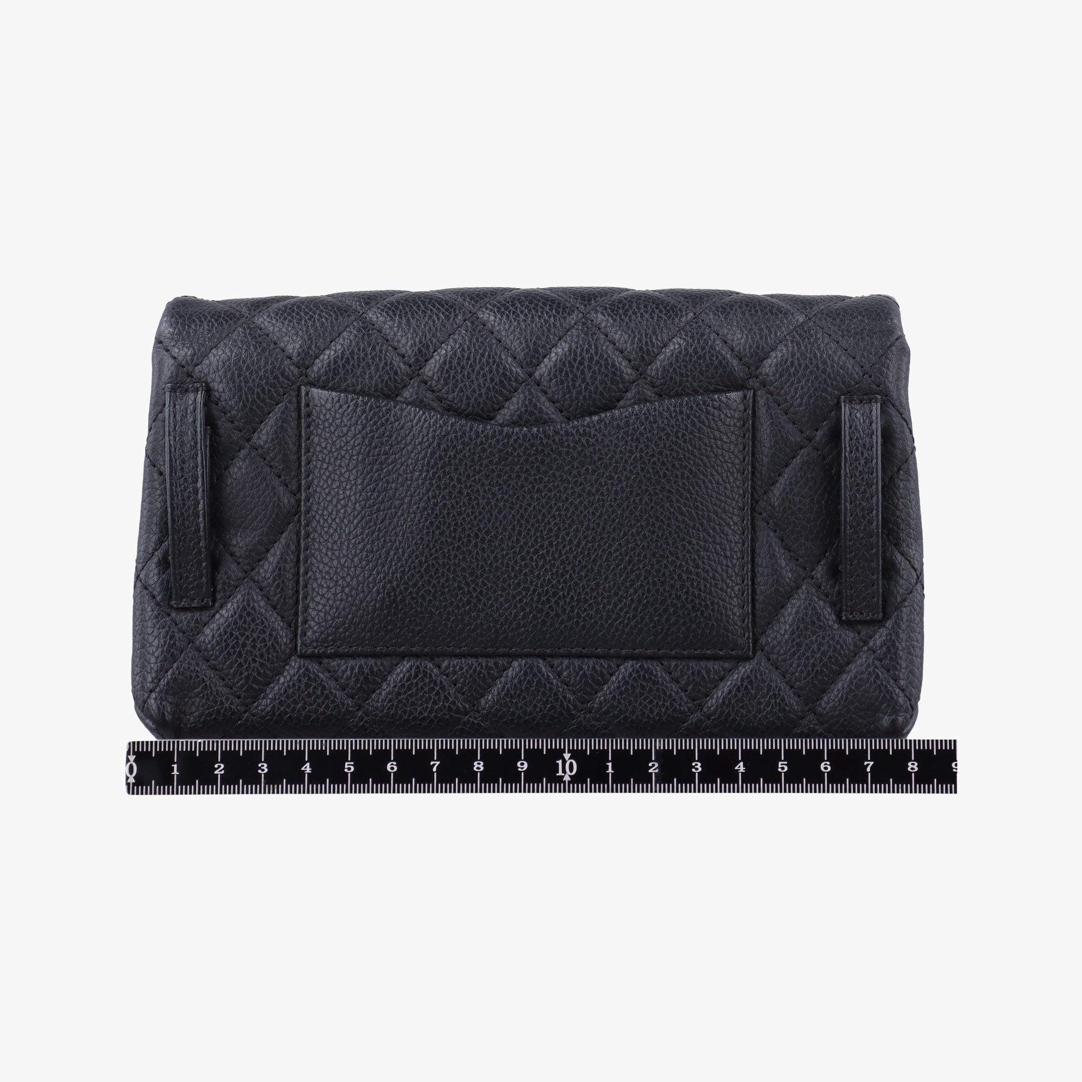 Pre-owned Chanel Matelasse 2.55 Black pebbled U48753 bum bag/waist bag | stylenewstar