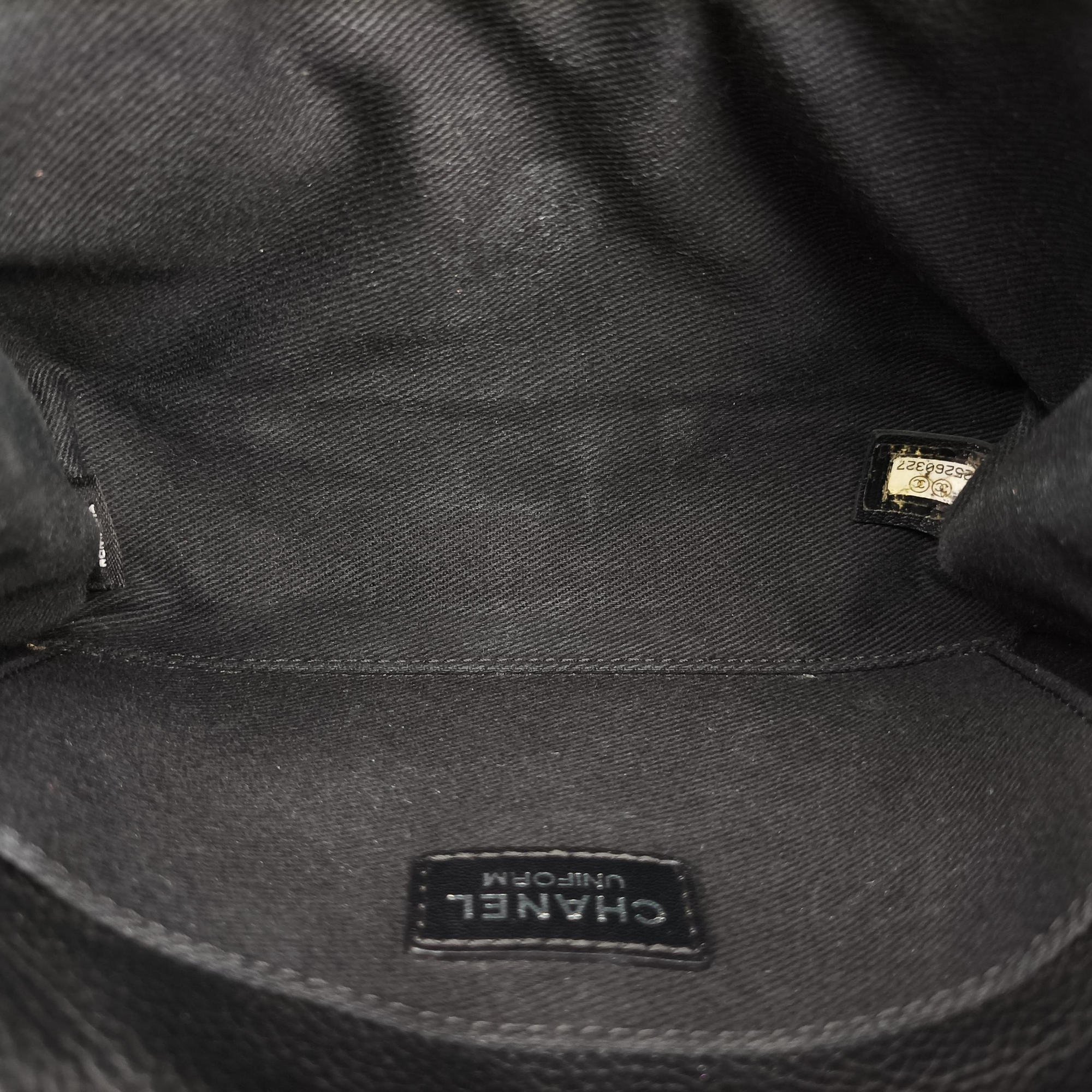 Pre-owned Chanel Matelasse 2.55 Black pebbled U48753 bum bag/waist bag | stylenewstar