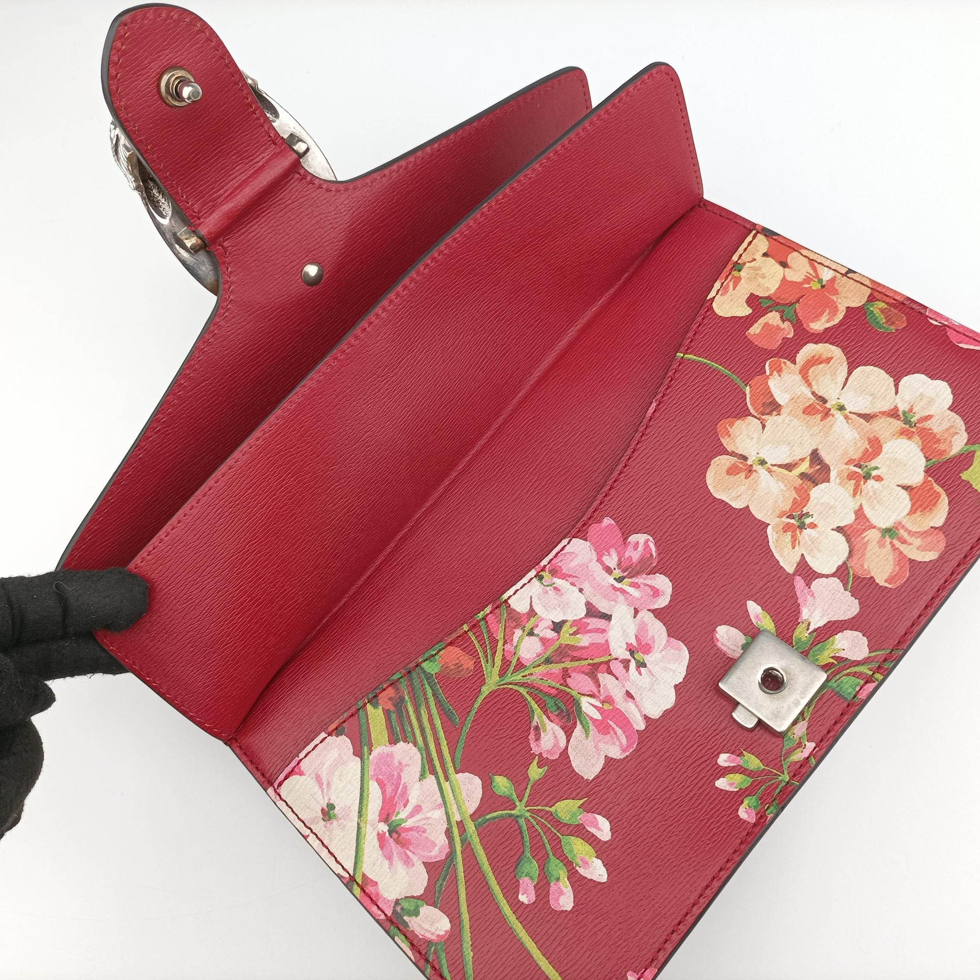 Pre-owned Gucci Dionysus Red×Multicolour Leather 400249 shoulderbag | stylenewstar