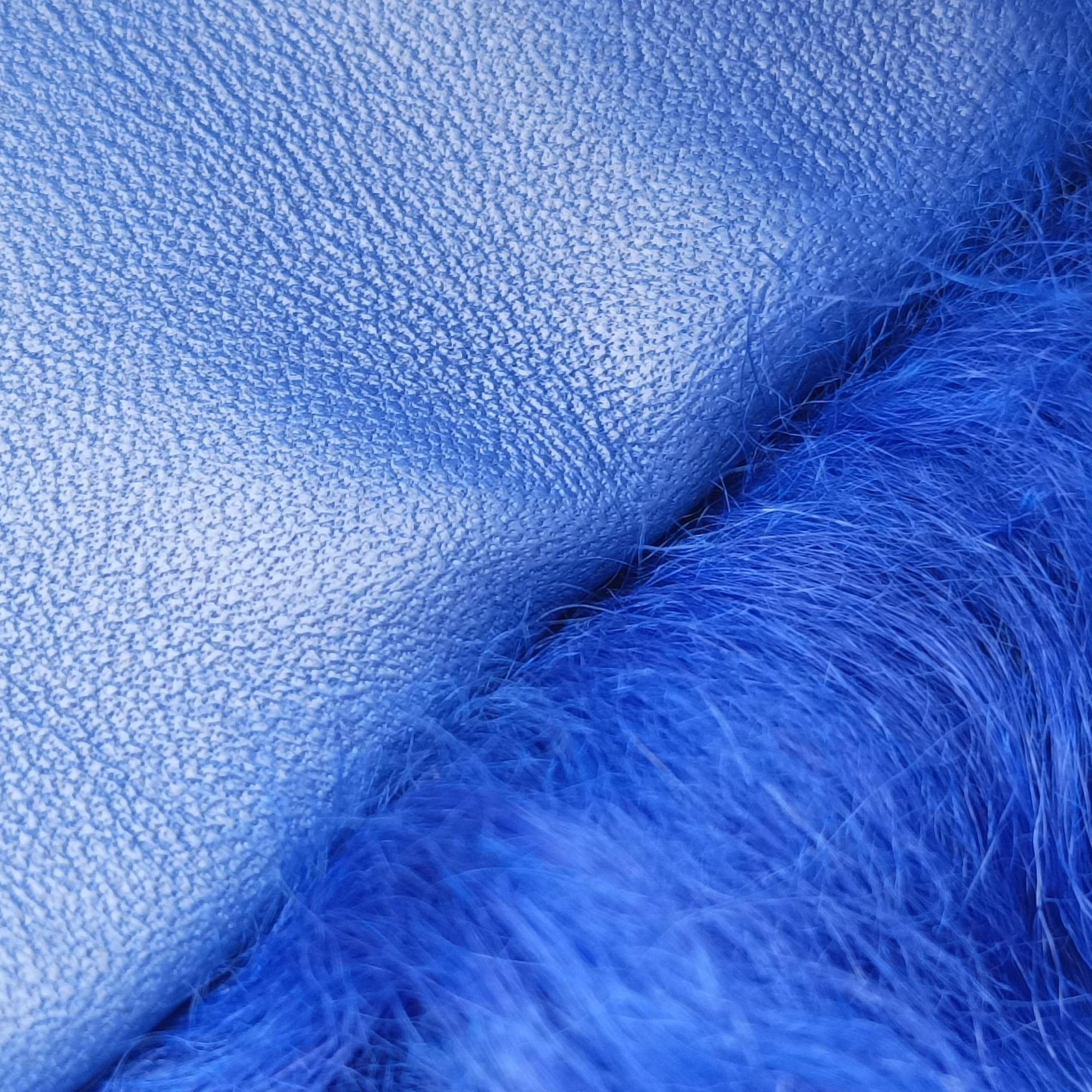 Secondhand Chanel Shearling CC Hook Card Holder Blue wool AP2397 handbag | stylenewstar