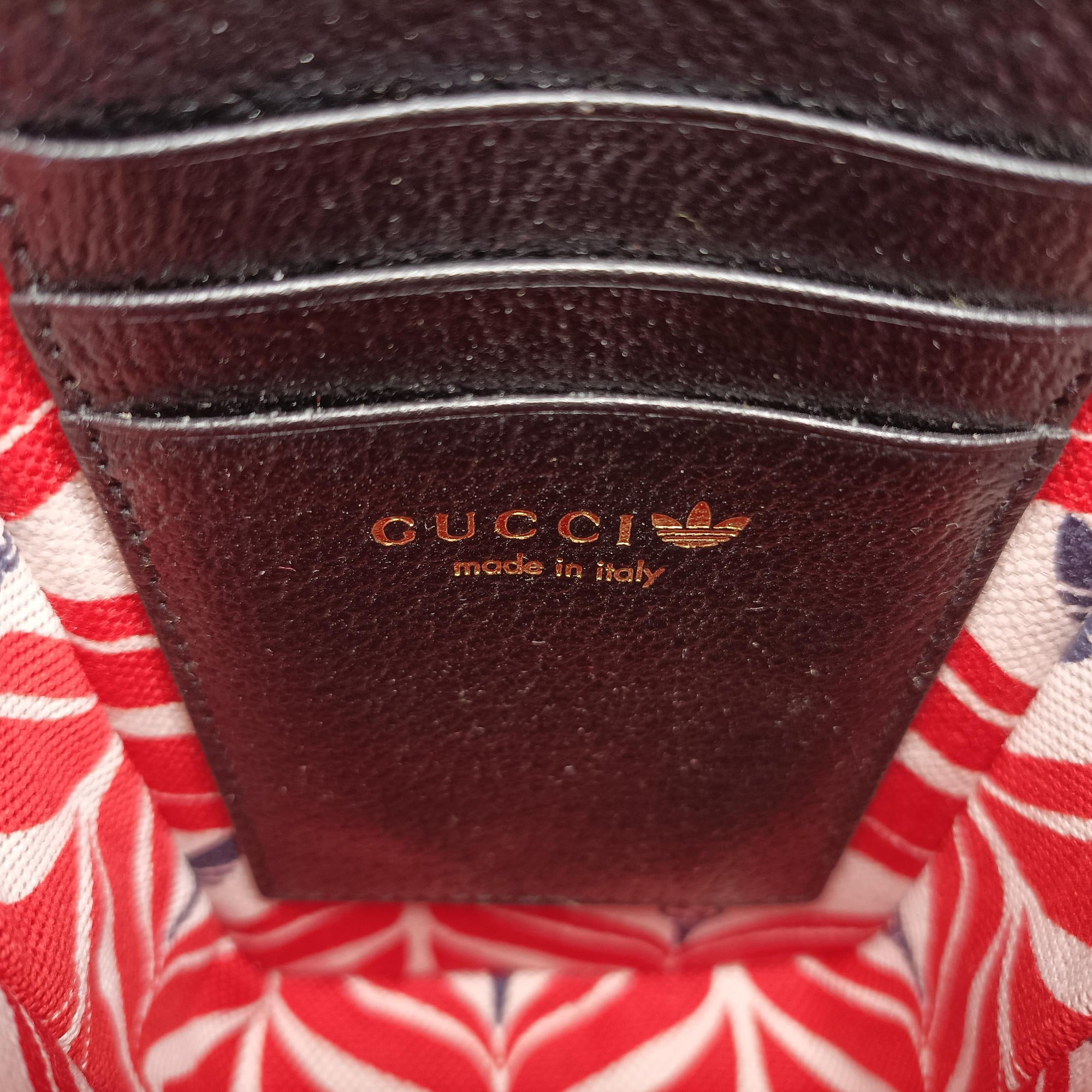 Pre-owned Gucci Gucci ×adidas Mini Black Leather 721794 shoulderbag | stylenewstar
