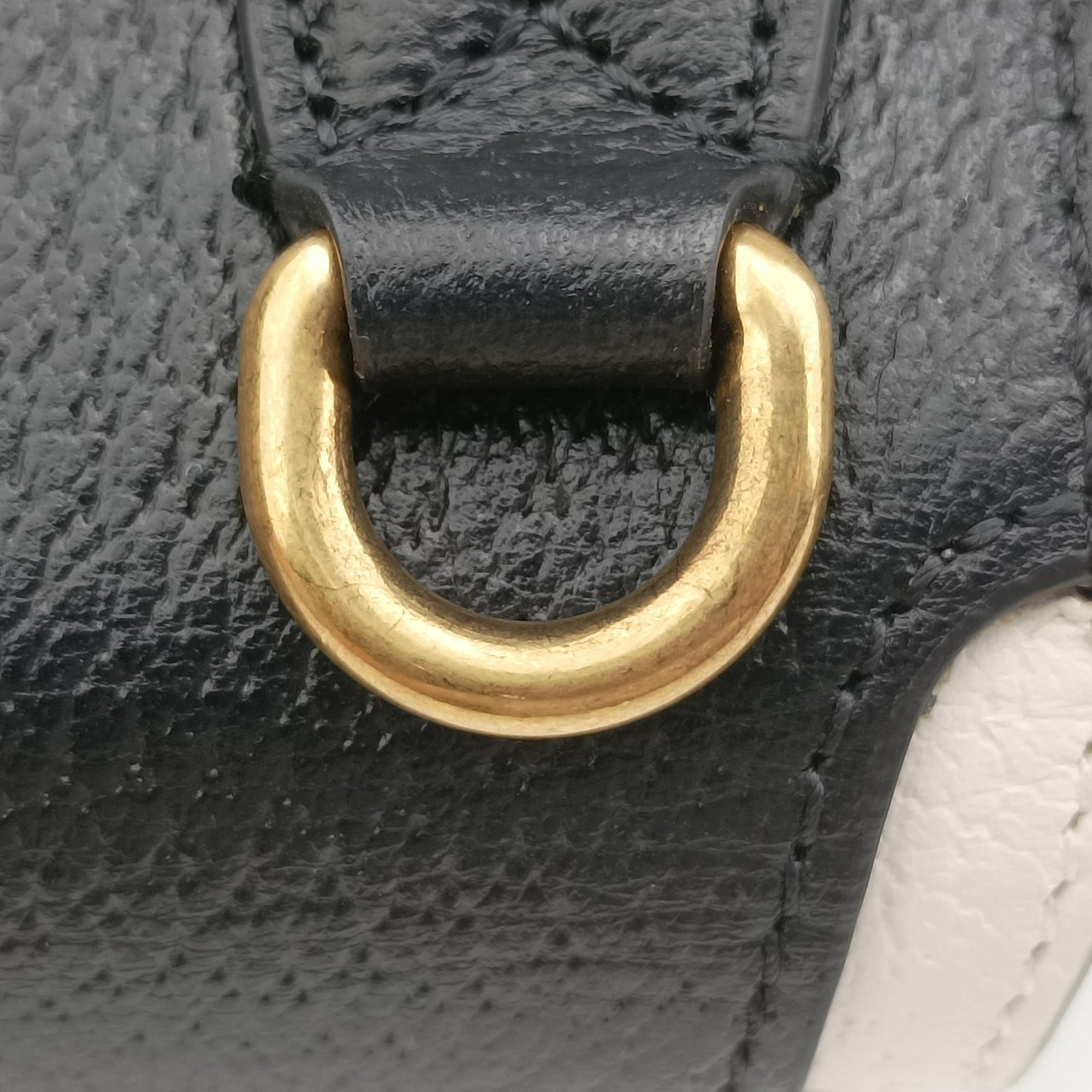 Pre-owned Gucci Gucci ×adidas Mini Black Leather 721794 shoulderbag | stylenewstar