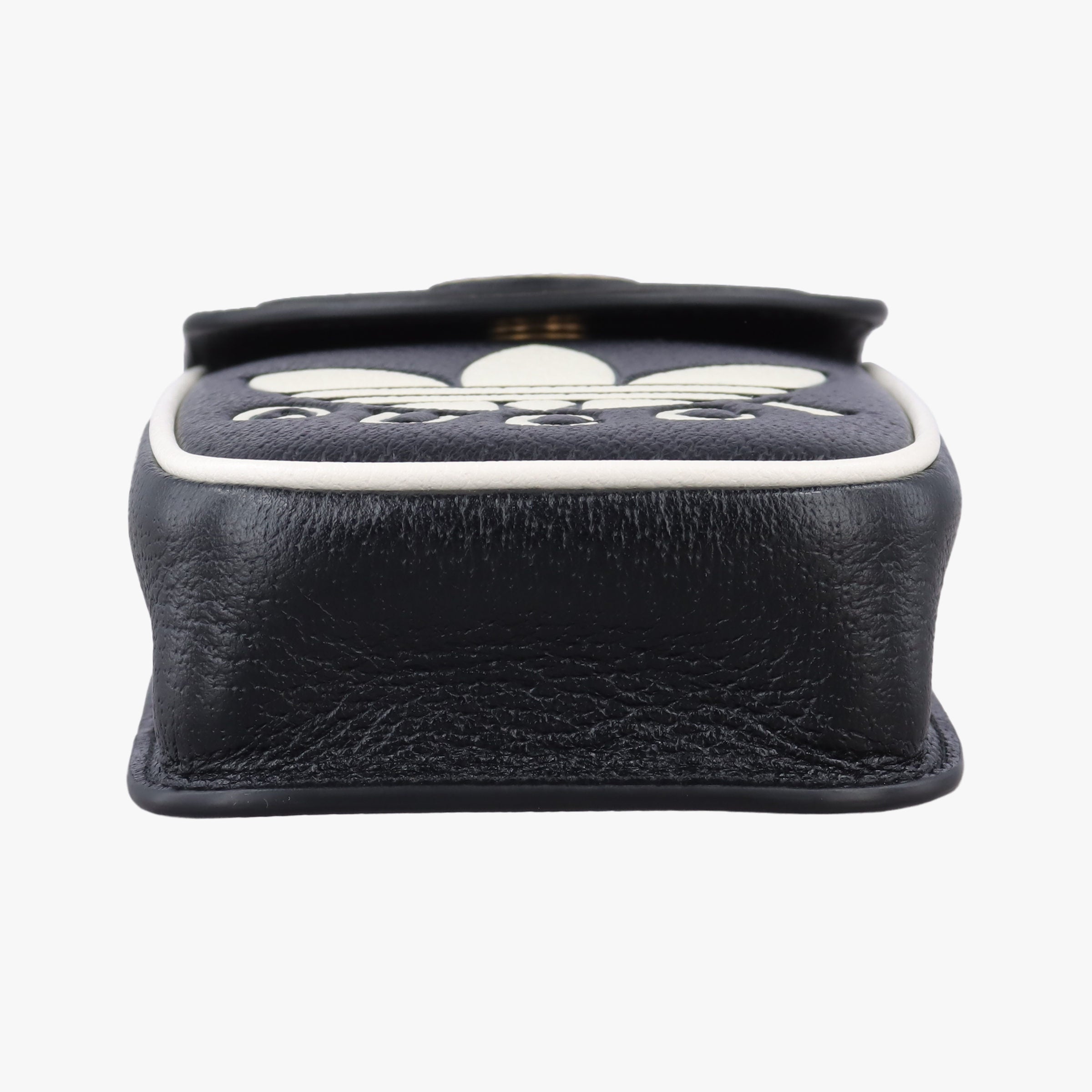 Pre-owned Gucci Gucci ×adidas Mini Black Leather 721794 shoulderbag | stylenewstar