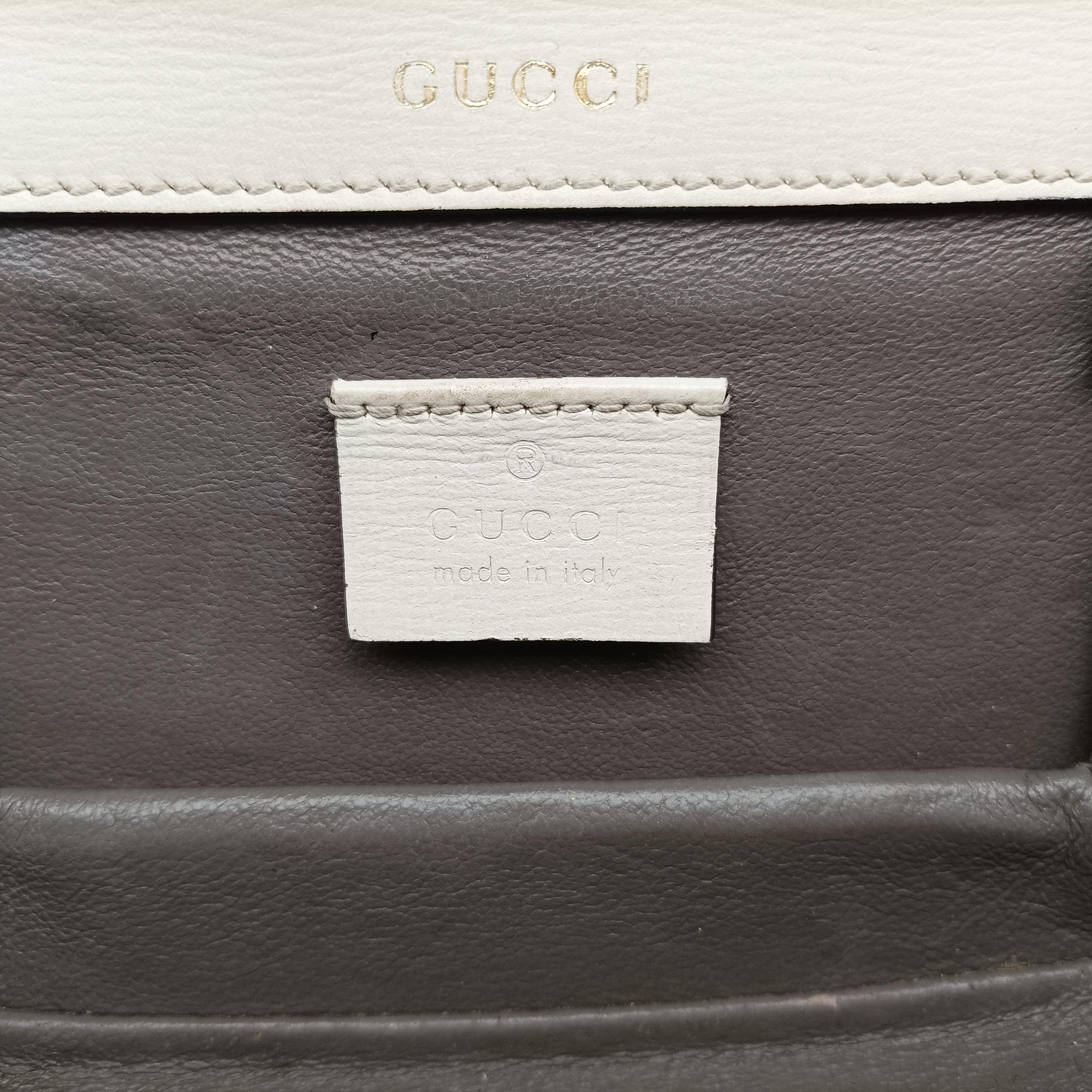 Secondhand Gucci Sylvie 1969 Mini White Leather 615965 shoulderbag | stylenewstar