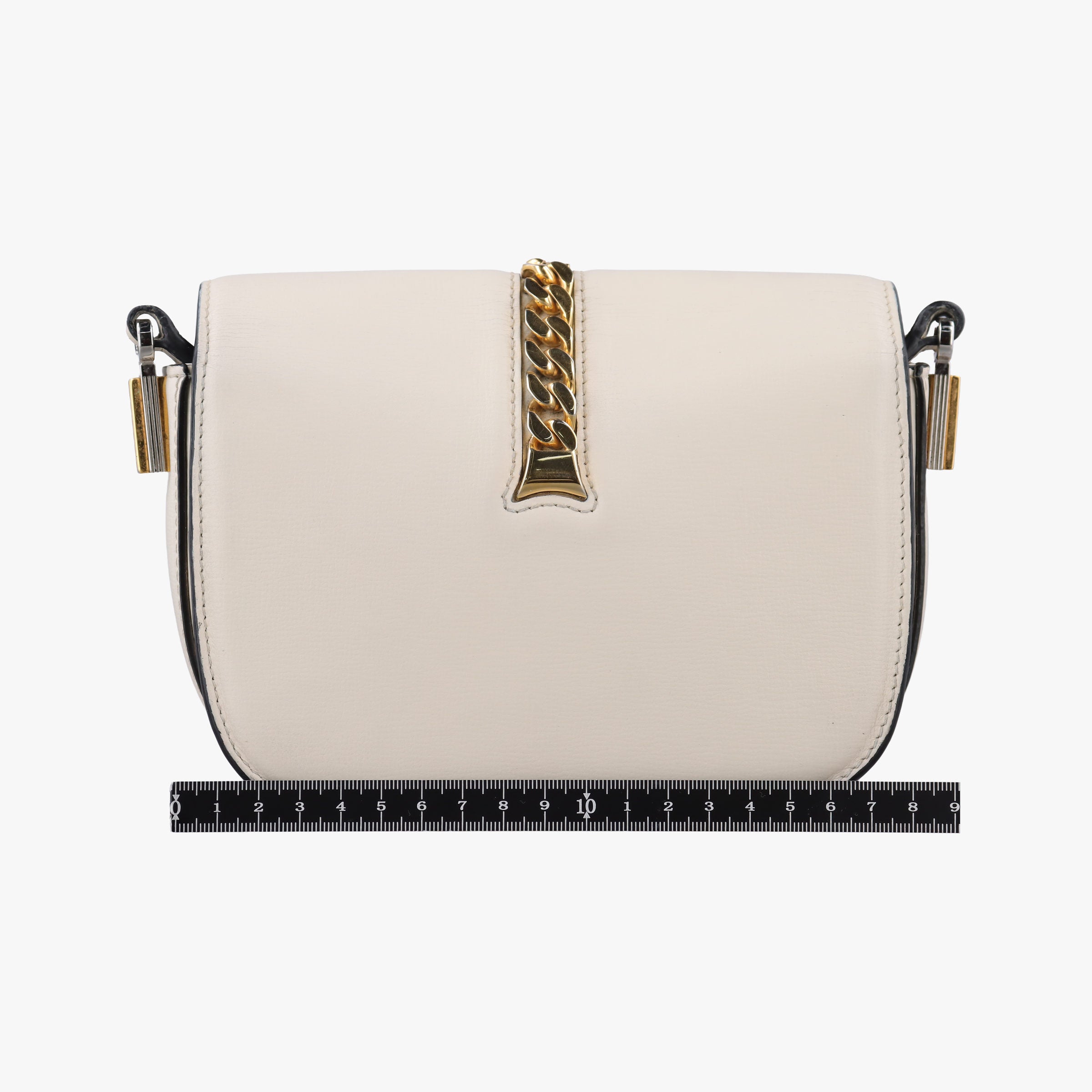 Secondhand Gucci Sylvie 1969 Mini White Leather 615965 shoulderbag | stylenewstar