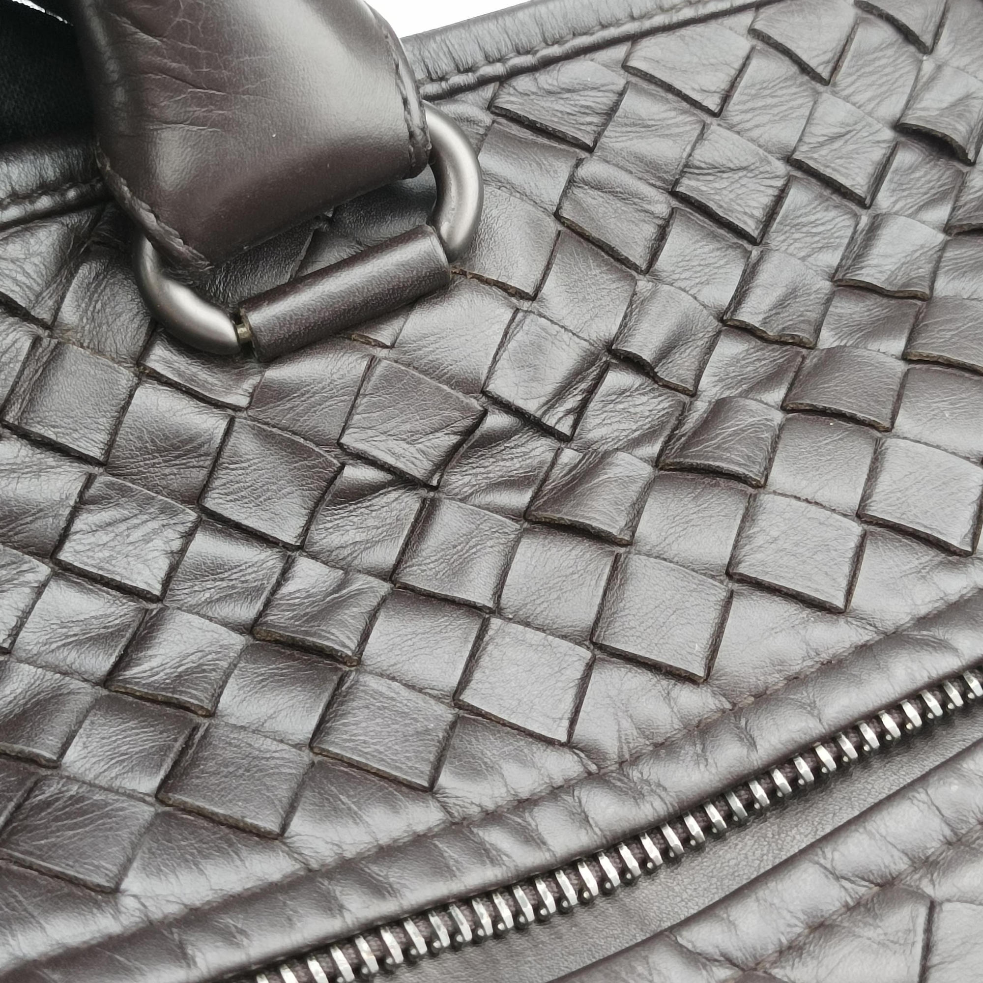 Secondhand Bottega Veneta Intrecciato Brown lambskin  handbag | stylenewstar