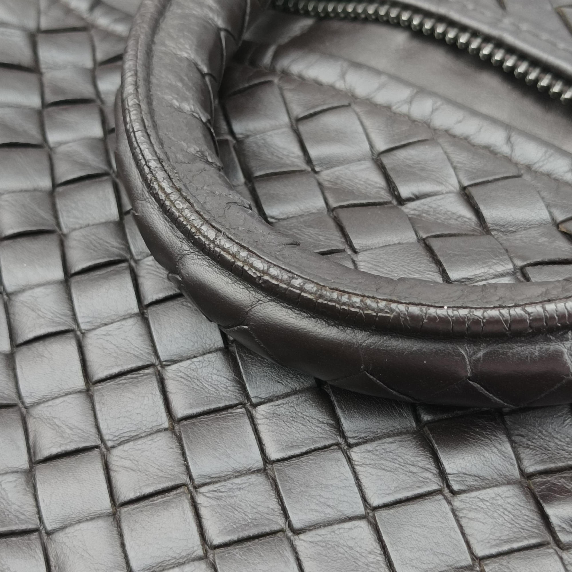 Secondhand Bottega Veneta Intrecciato Brown lambskin  handbag | stylenewstar