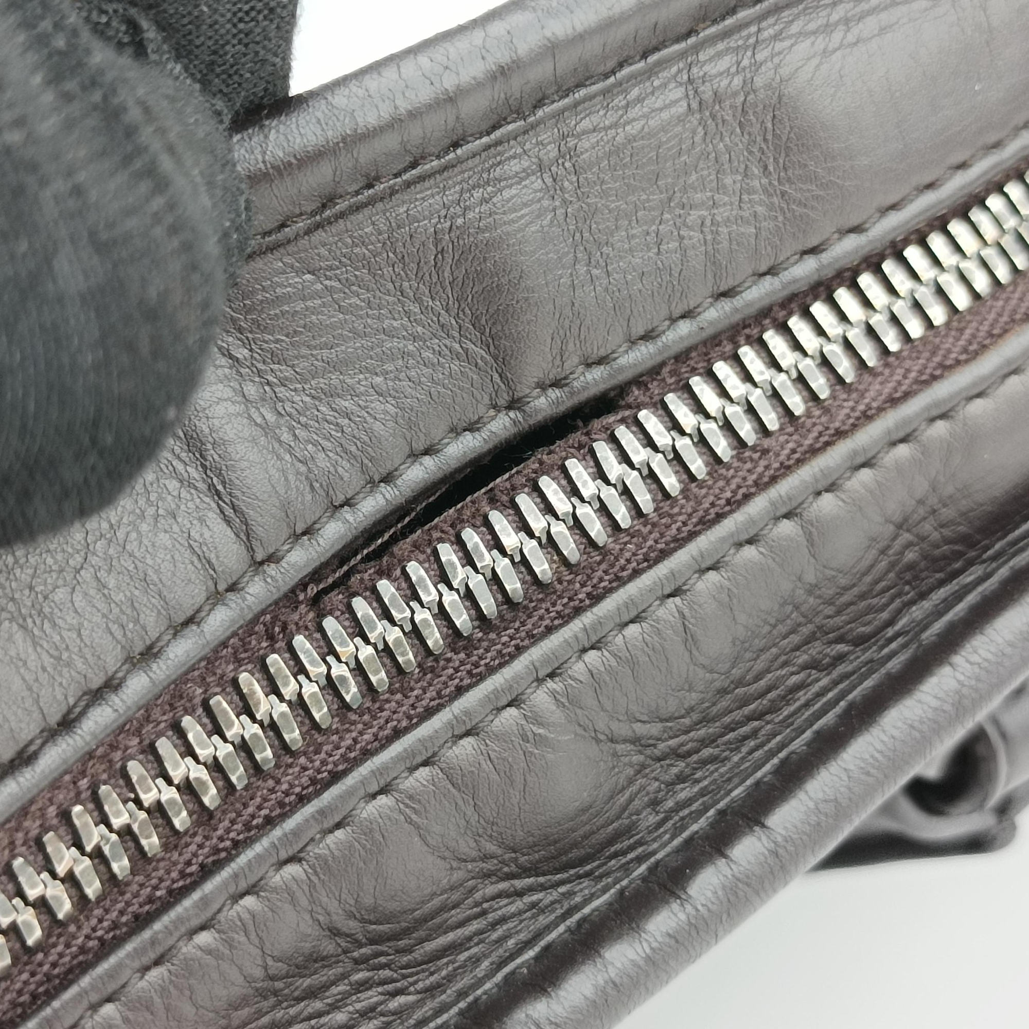 Secondhand Bottega Veneta Intrecciato Brown lambskin  handbag | stylenewstar