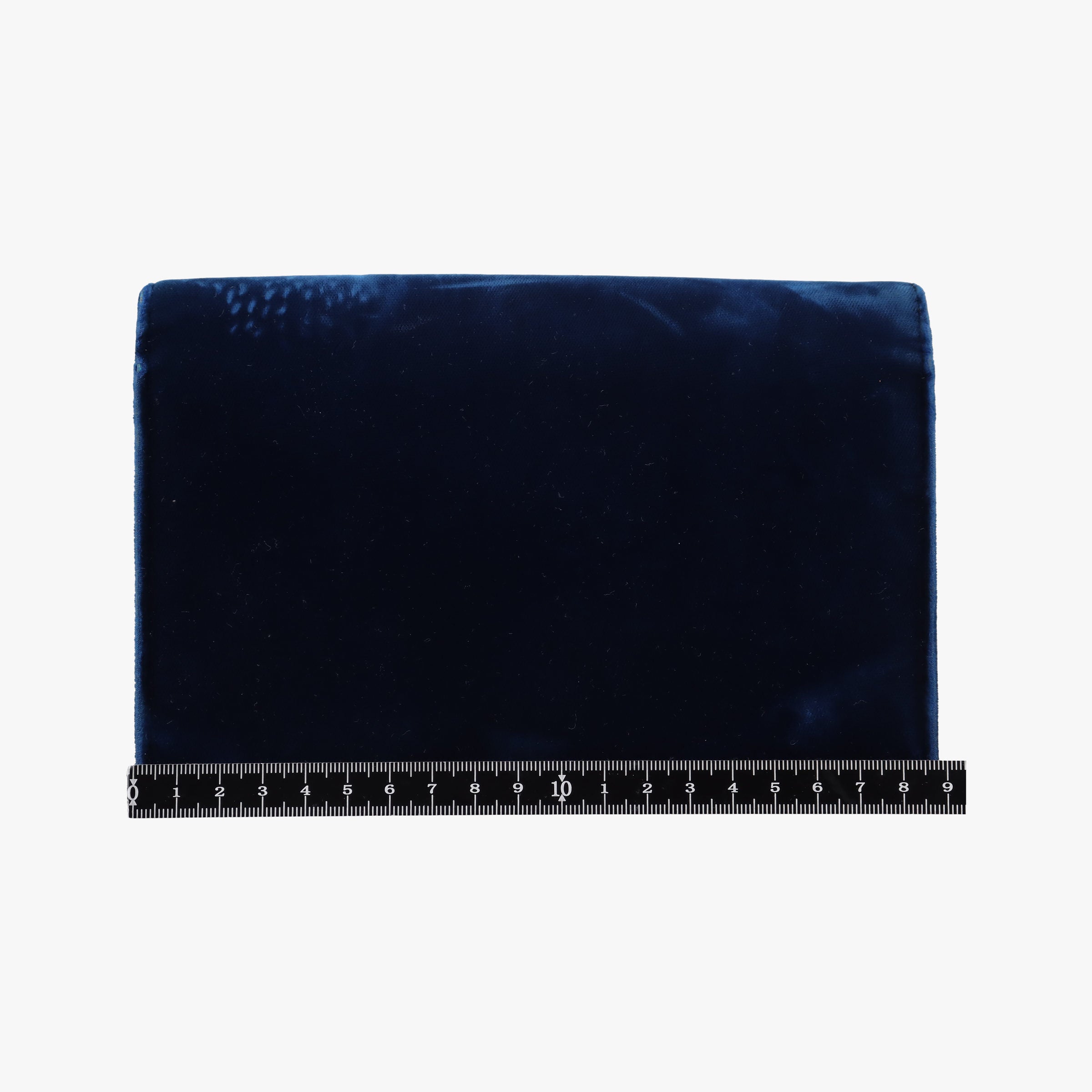 Pre-owned Yves Saint Laurent KATE Navy velour 491521 shoulderbag | stylenewstar