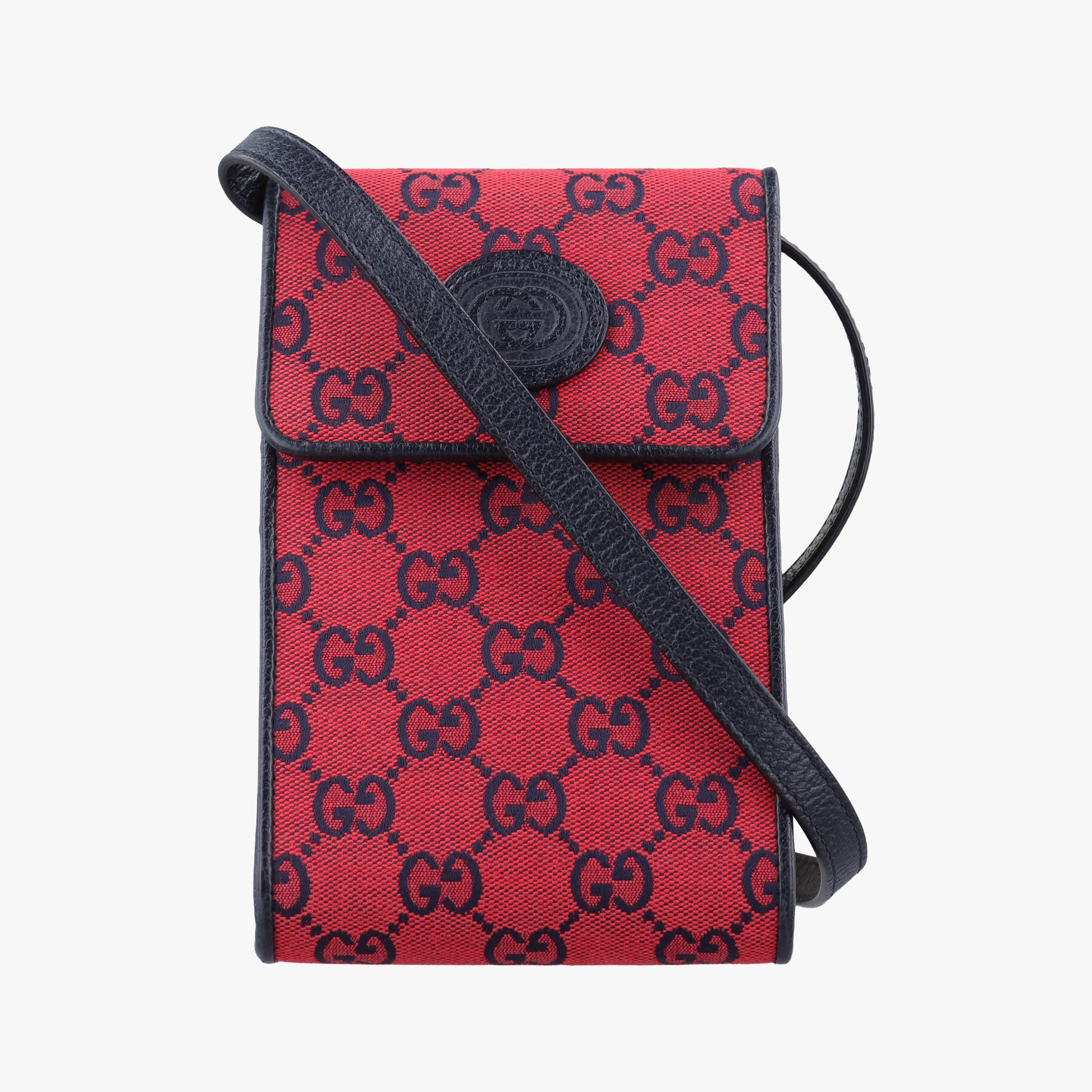 Pre-owned Gucci Interlocking G Red canvas 661109 shoulderbag | stylenewstar