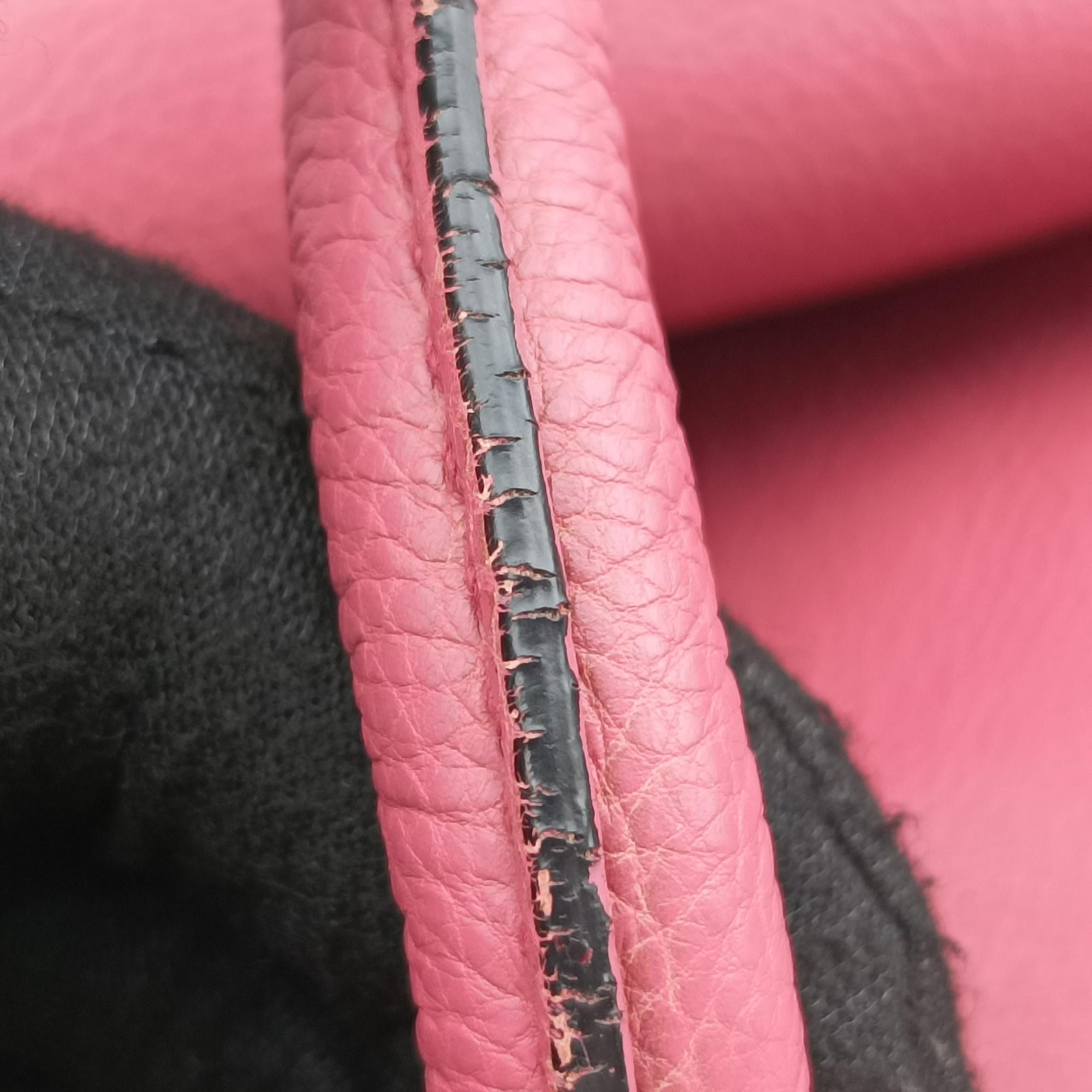 Pre-owned Prada Twin Pocket Winged Tote Pink Leather BN2619 shoulderbag | stylenewstar