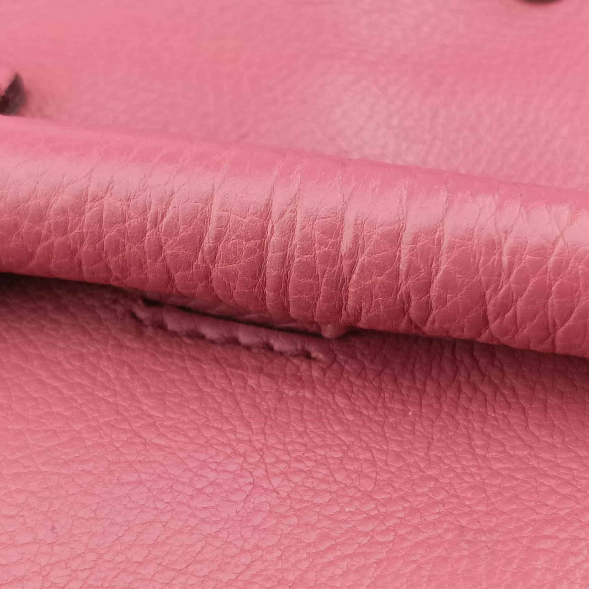 Pre-owned Prada Twin Pocket Winged Tote Pink Leather BN2619 shoulderbag | stylenewstar