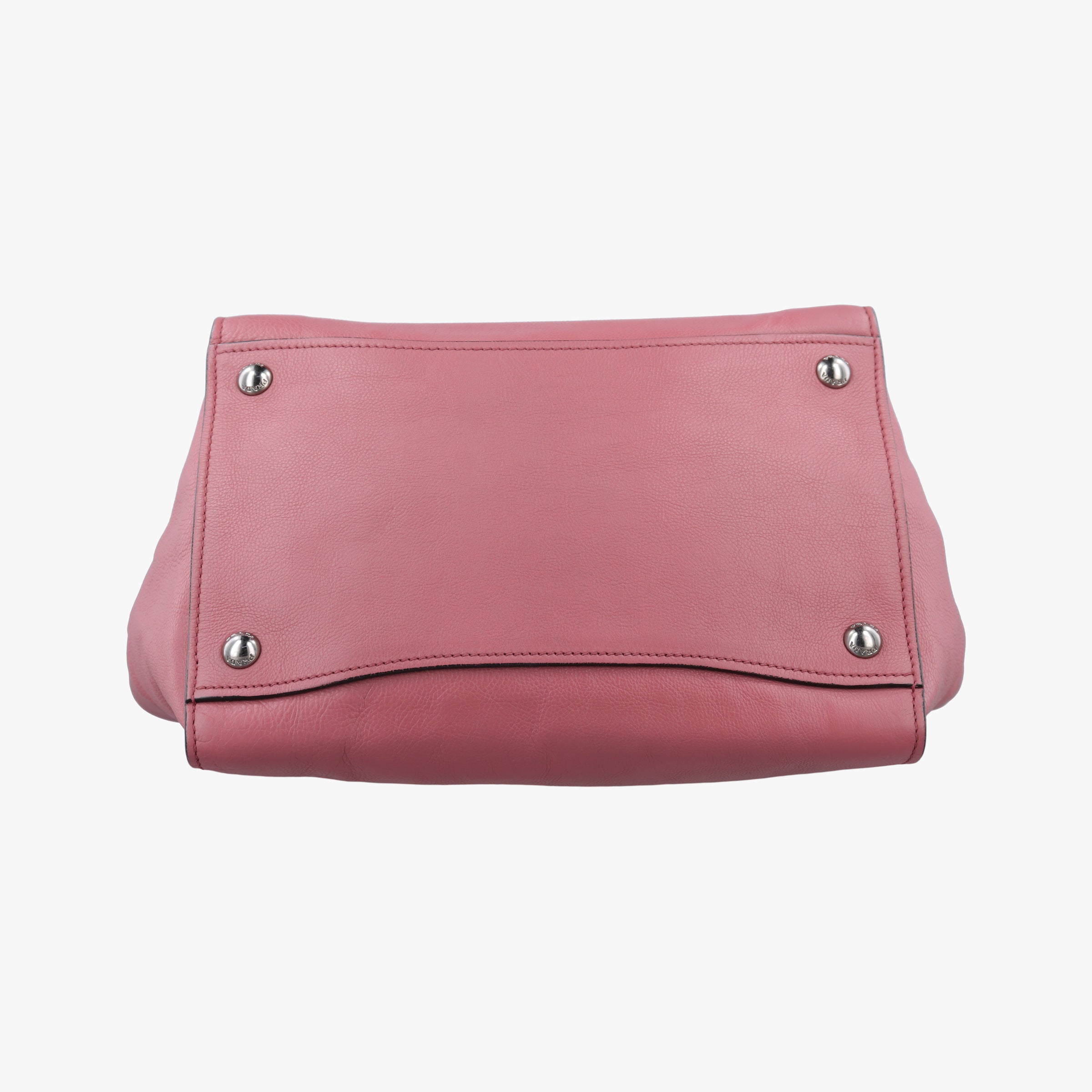 Pre-owned Prada Twin Pocket Winged Tote Pink Leather BN2619 shoulderbag | stylenewstar
