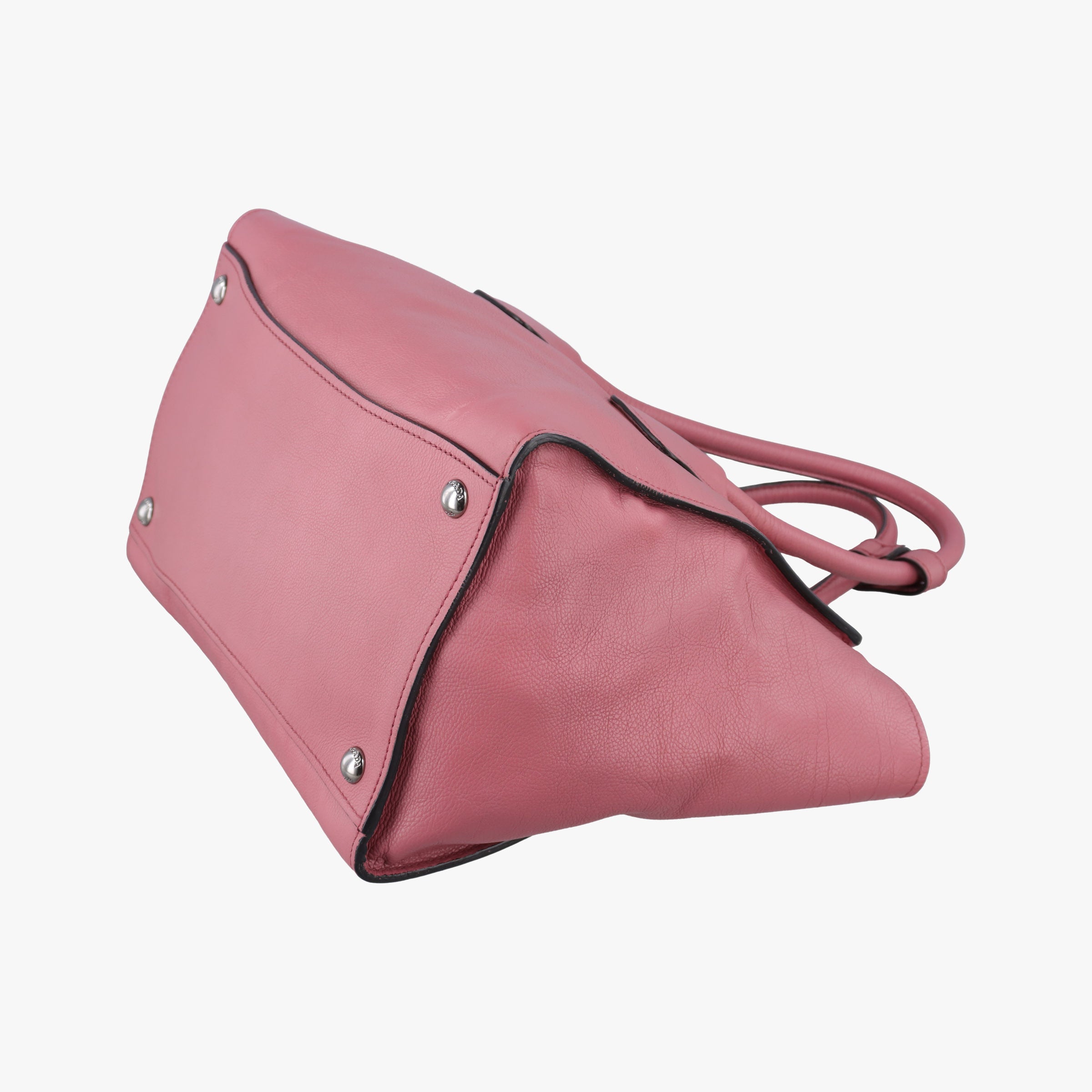 Pre-owned Prada Twin Pocket Winged Tote Pink Leather BN2619 shoulderbag | stylenewstar