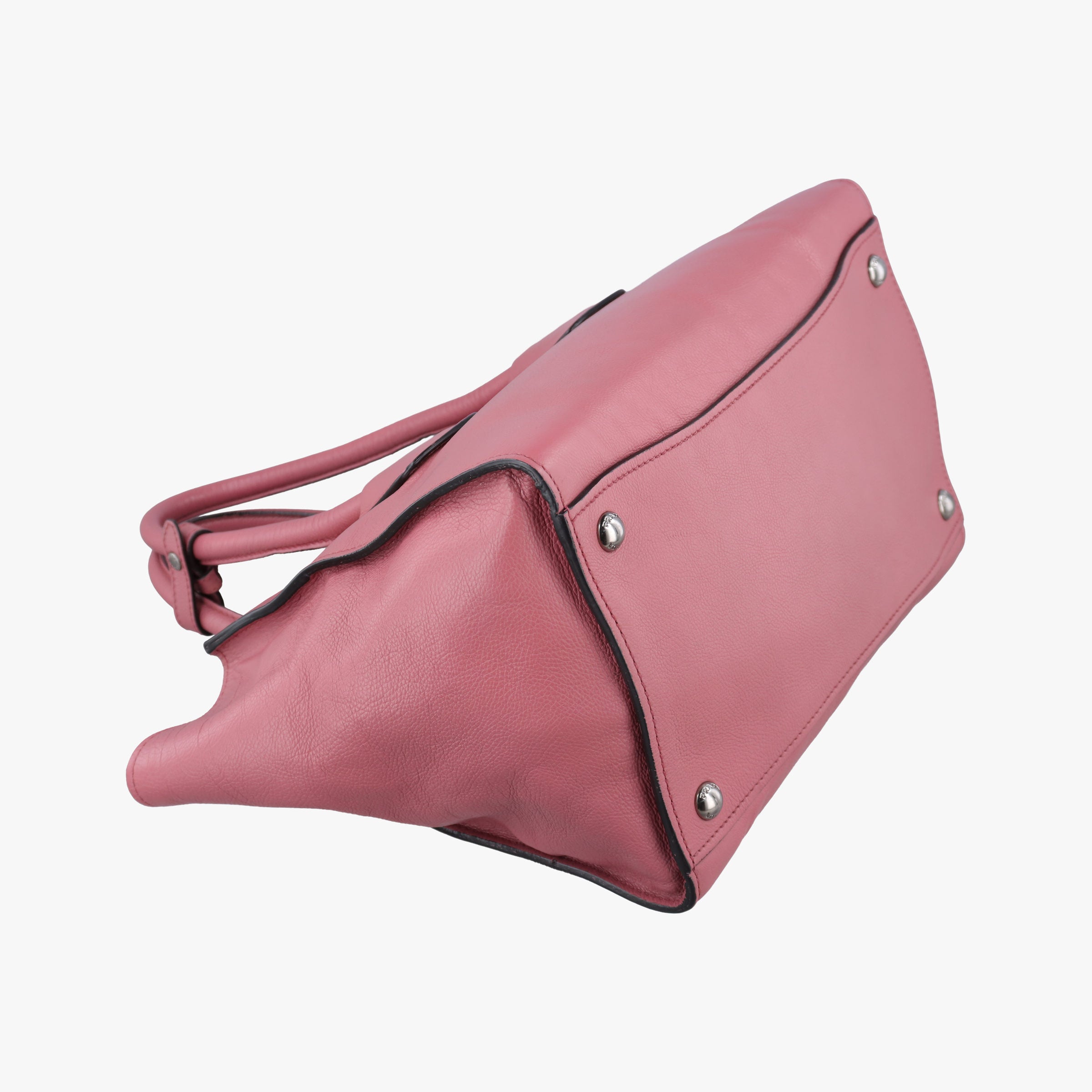 Pre-owned Prada Twin Pocket Winged Tote Pink Leather BN2619 shoulderbag | stylenewstar