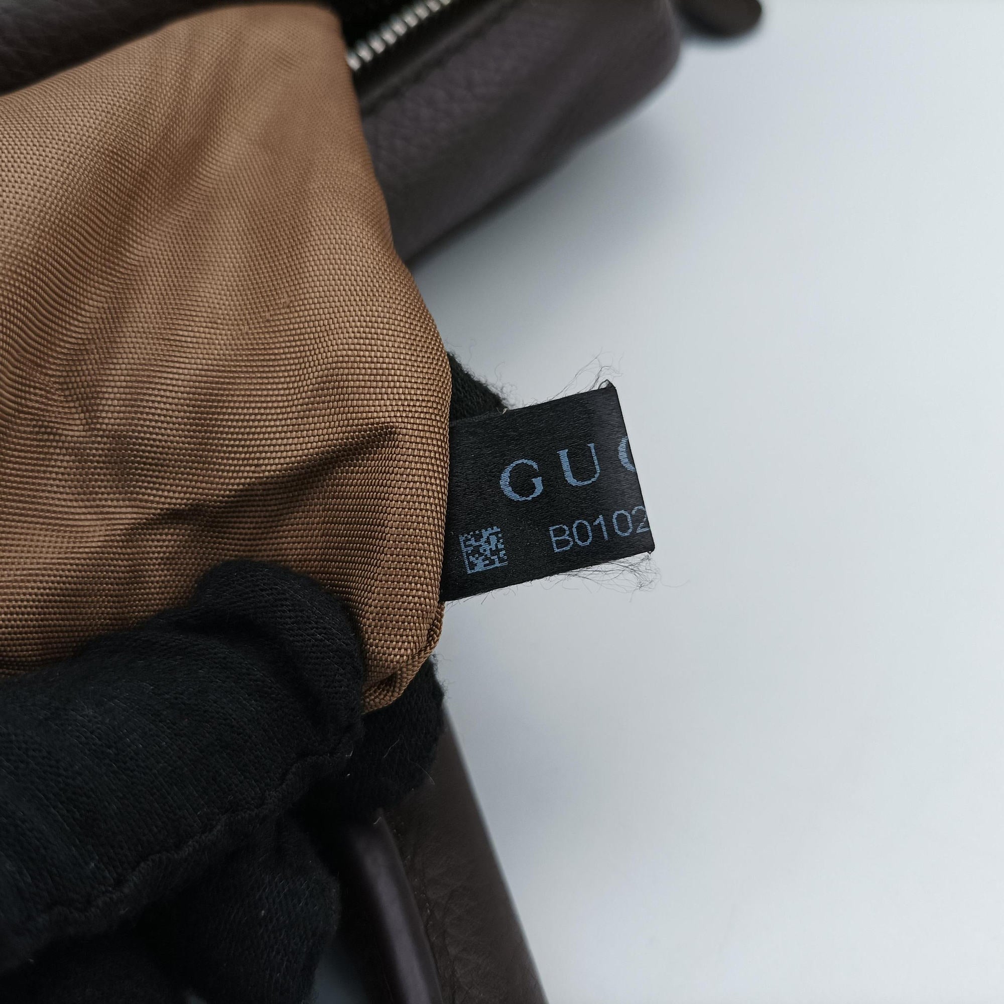 Secondhand Gucci Briefcase business Brown leather 231850 shoulderbag | stylenewstar