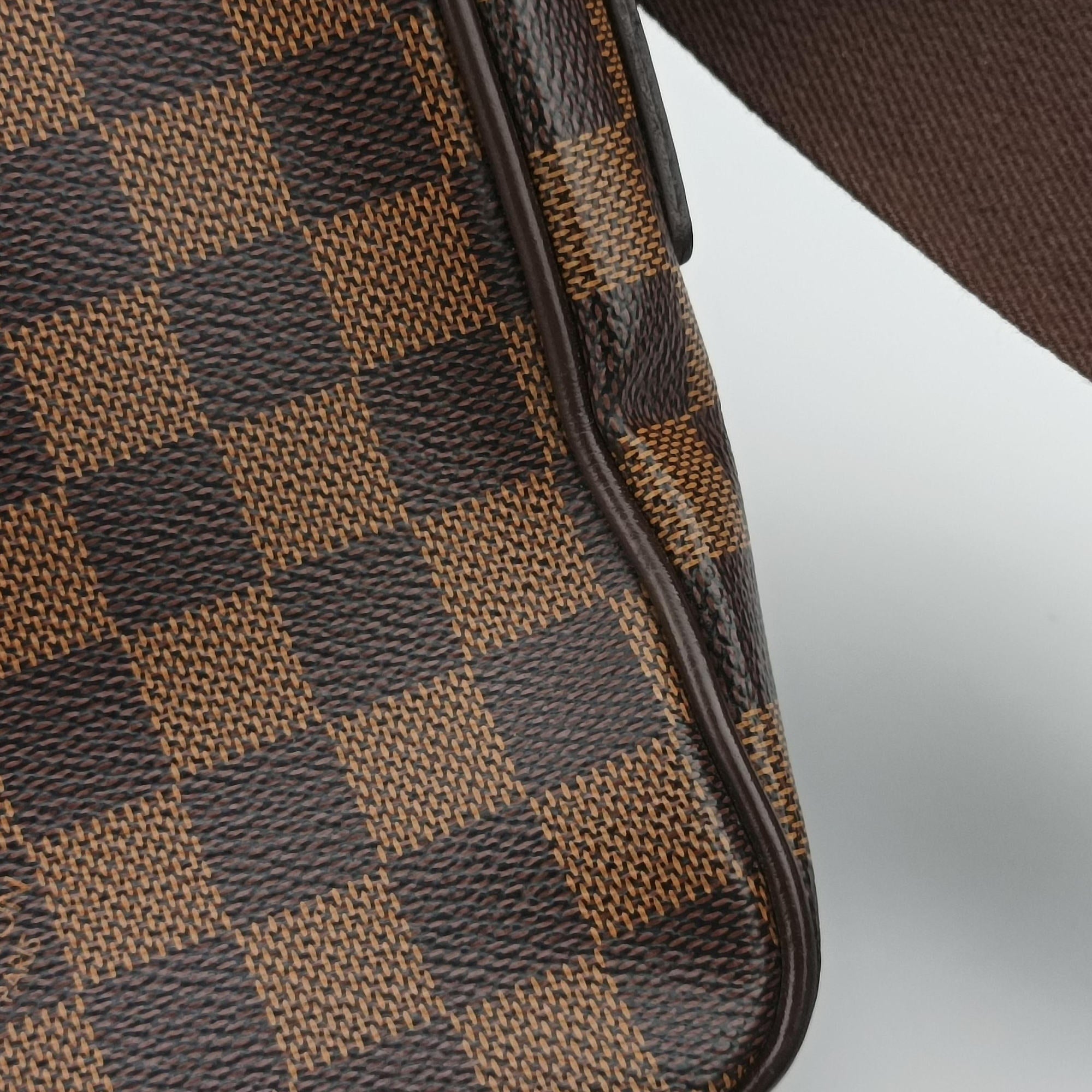 Pre-owned Louis Vuitton SHELTON EBENE Damier Canvas N41149 shoulderbag | stylenewstar