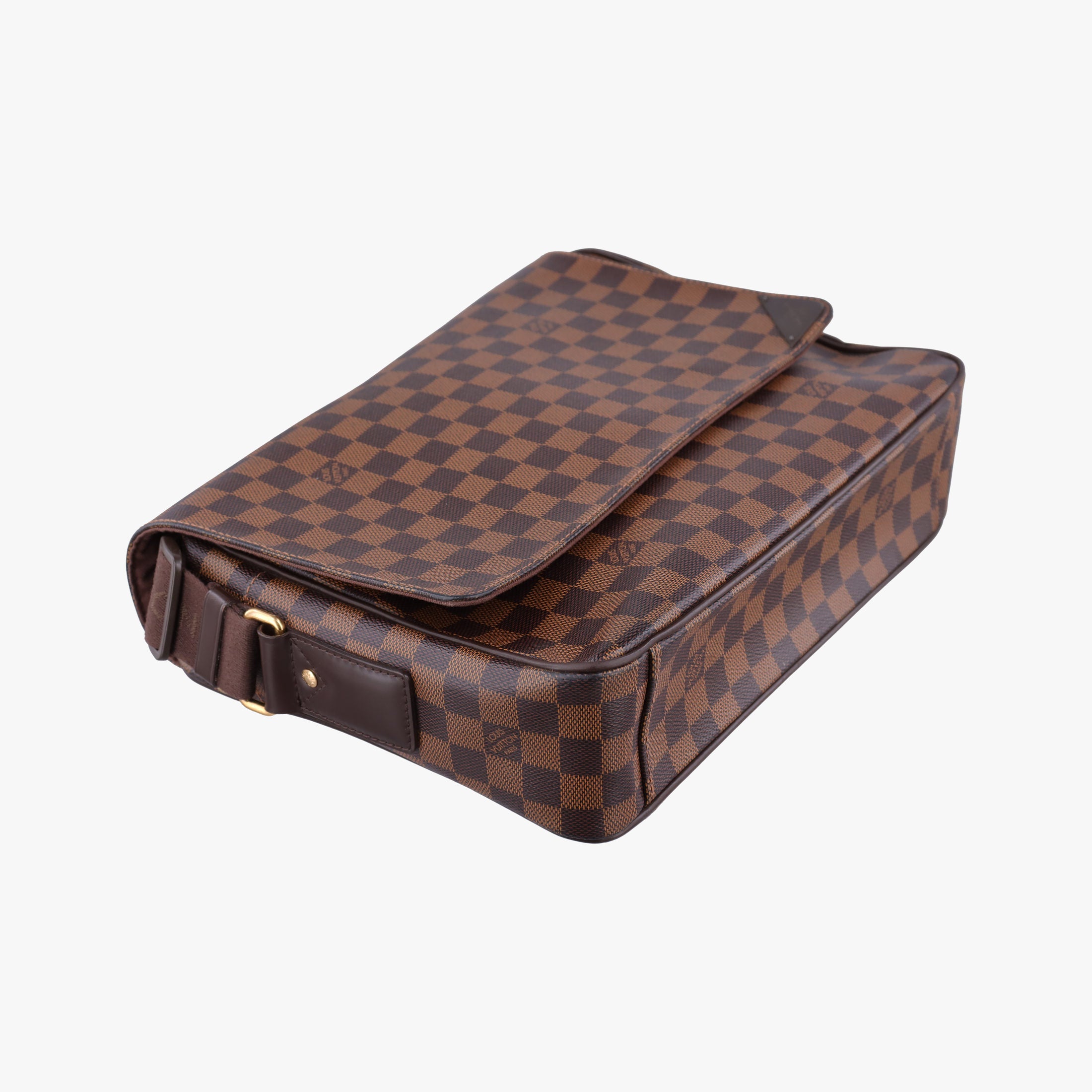 Pre-owned Louis Vuitton SHELTON EBENE Damier Canvas N41149 shoulderbag | stylenewstar