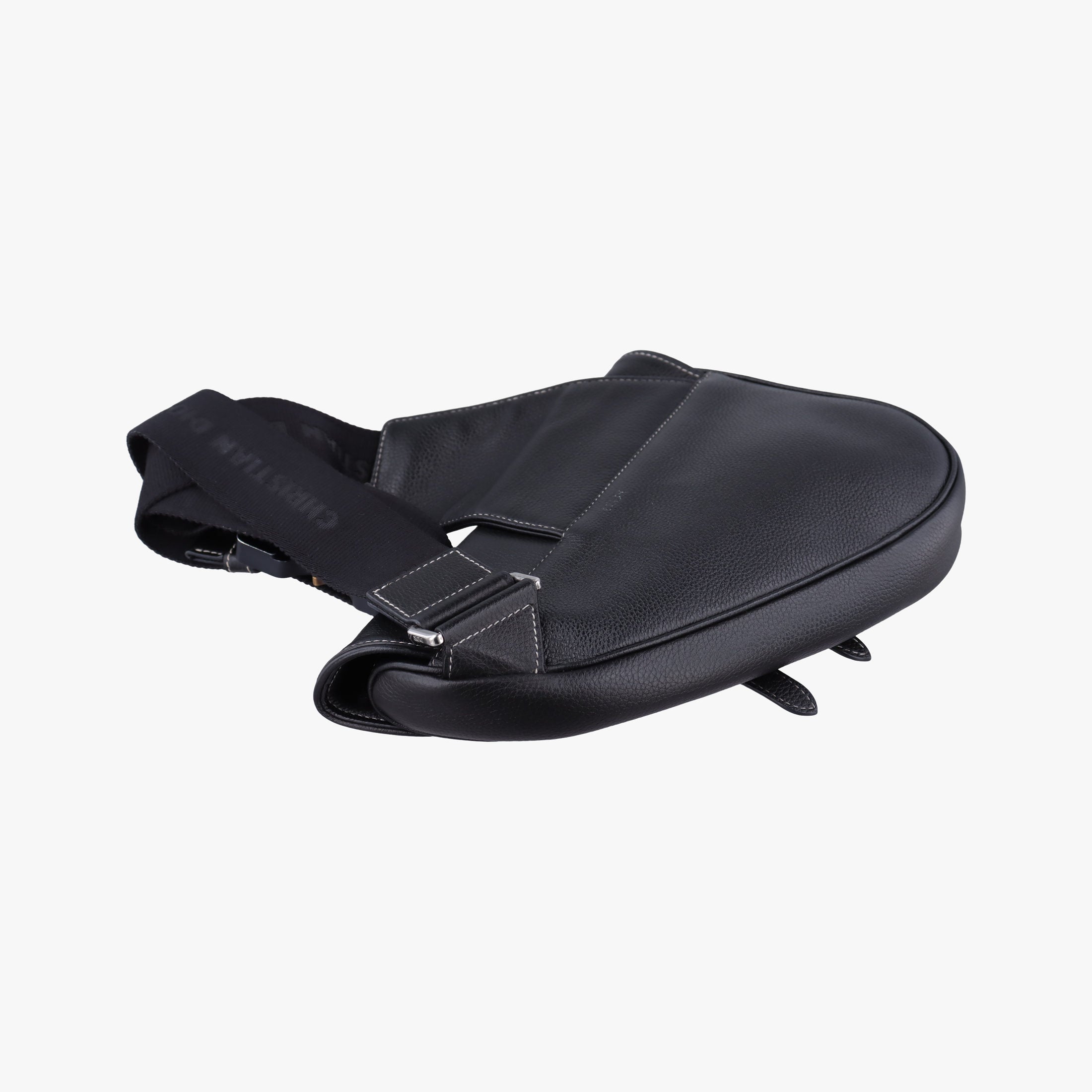 Secondhand Christian Dior Saddle KAWS  Bee Black Leather  bum bag/waist bag | stylenewstar