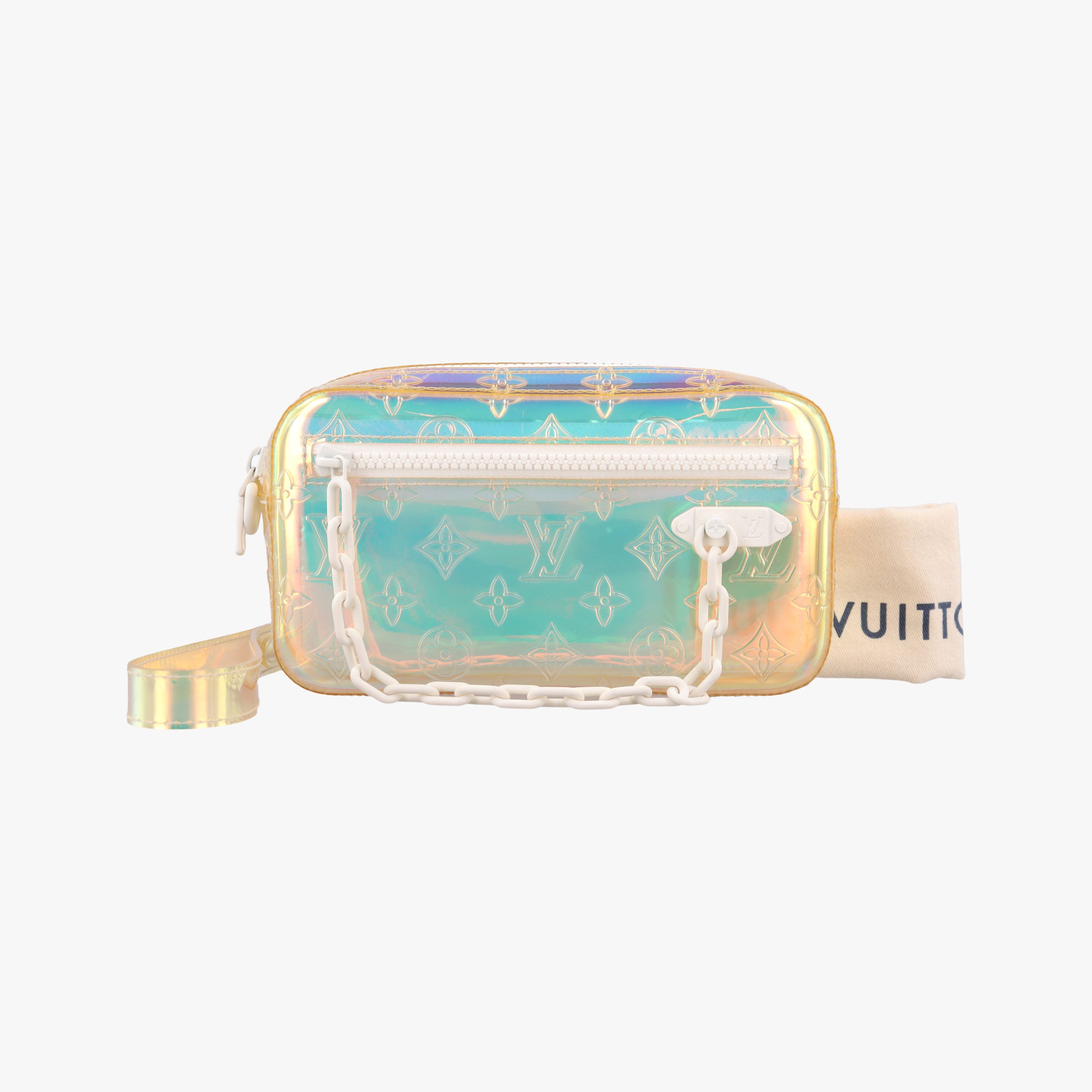 Pre-owned Louis Vuitton Pochette Volga prism pvc vinyl M55261 clutchbag | stylenewstar