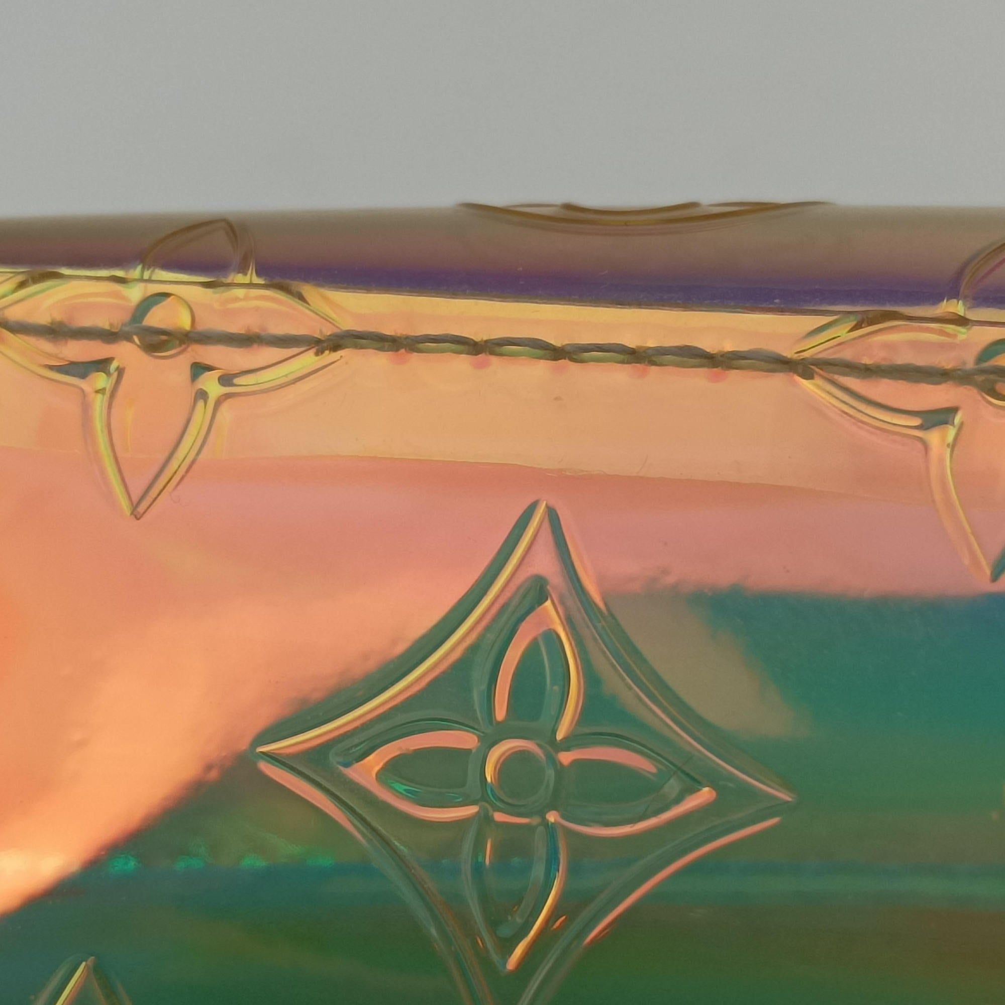 Pre-owned Louis Vuitton Pochette Volga prism pvc vinyl M55261 clutchbag | stylenewstar